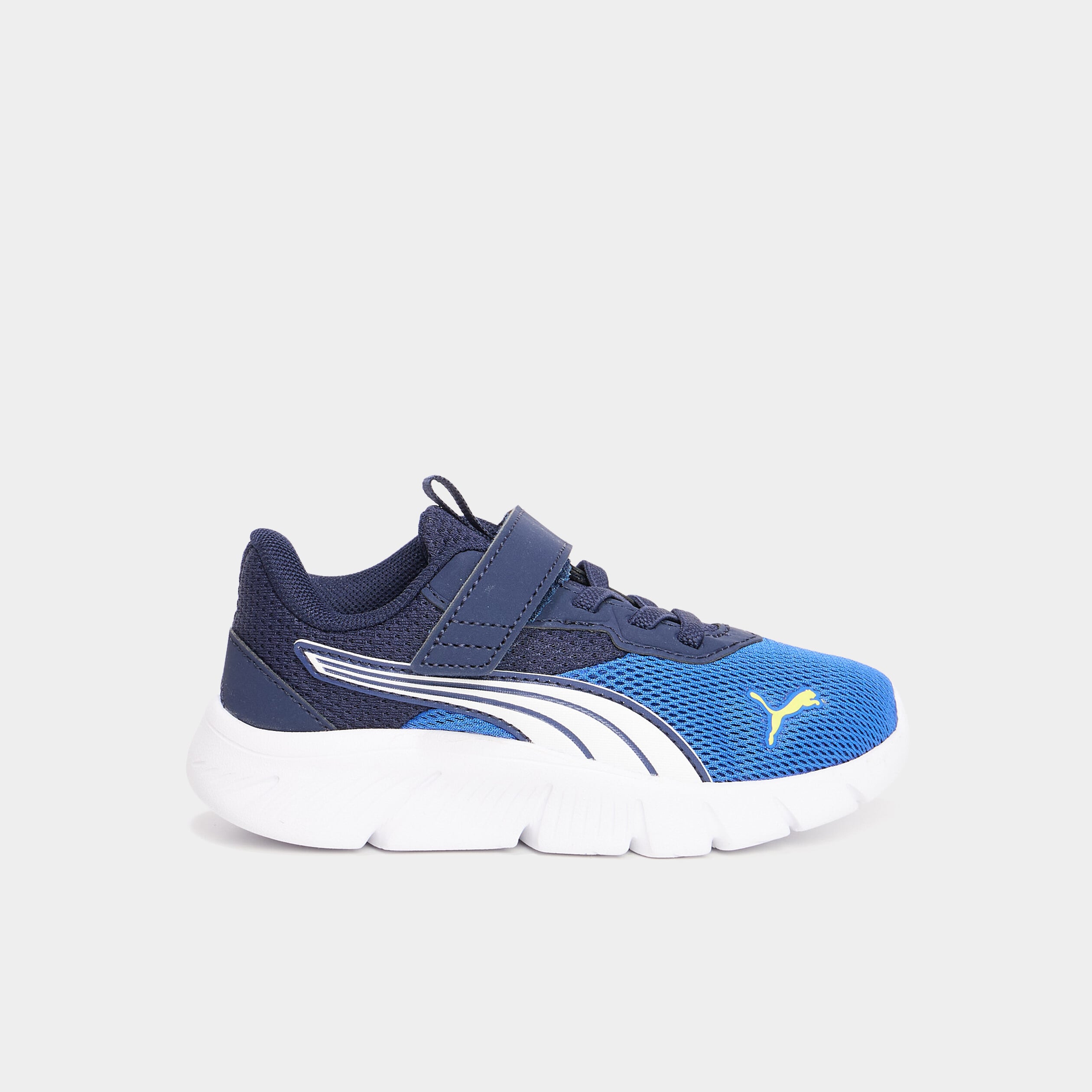Baskets running &agrave; scratchs Puma bleu electrique gar&ccedil;on