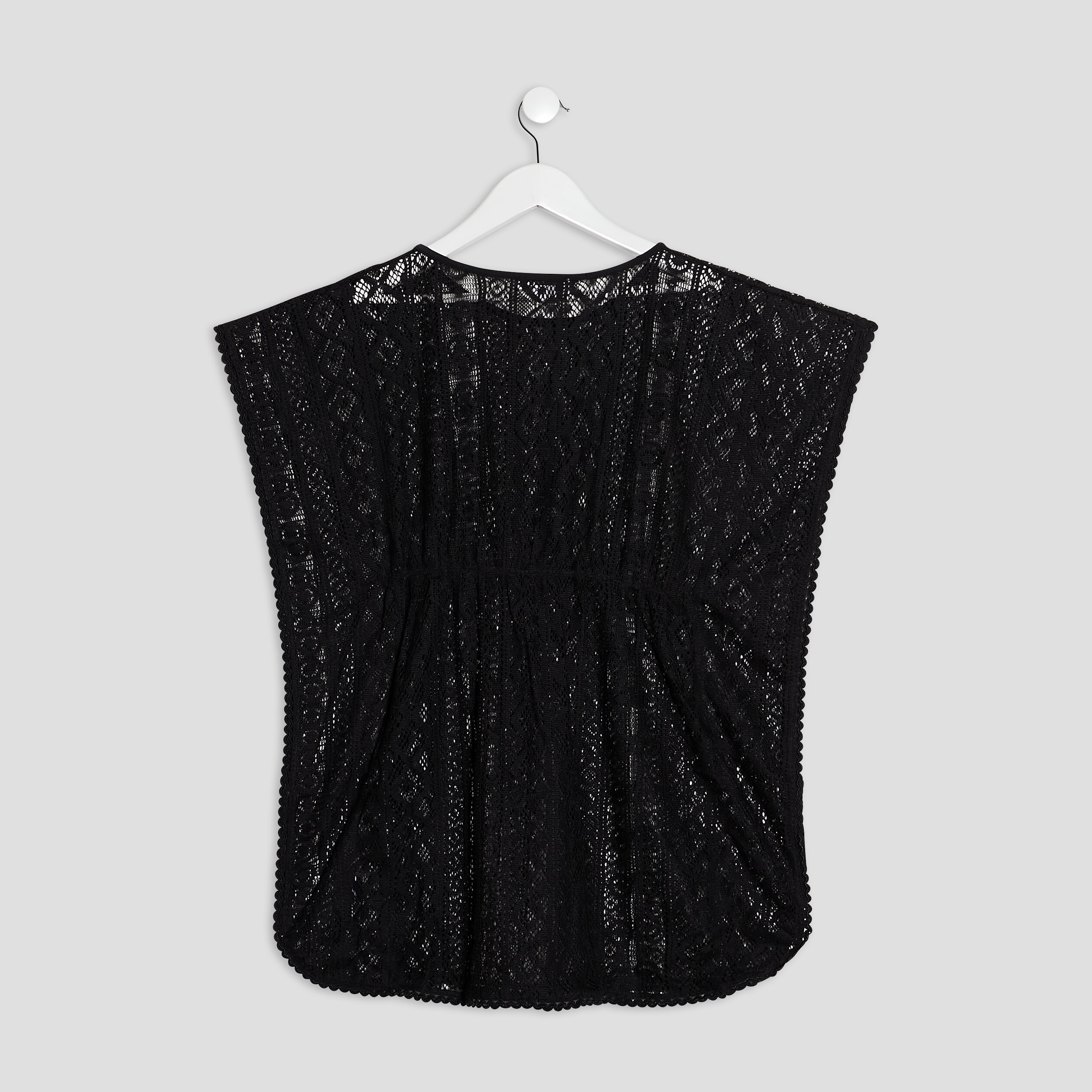 robe de plage en dentelle noir fille Robe de plage en dentelle noir fille