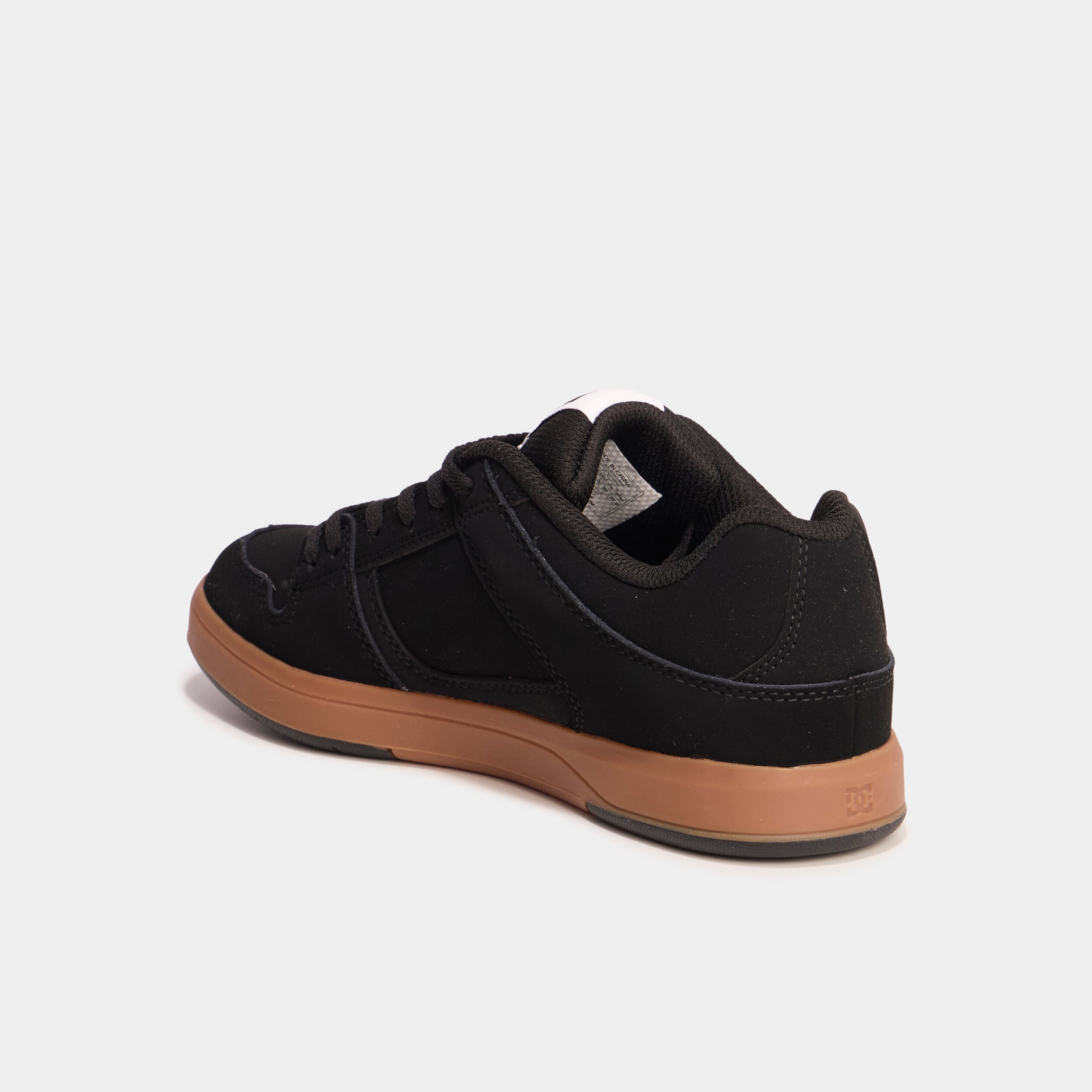 Tennis basses en cuir antid&eacute;rapantes camel gar&ccedil;on
