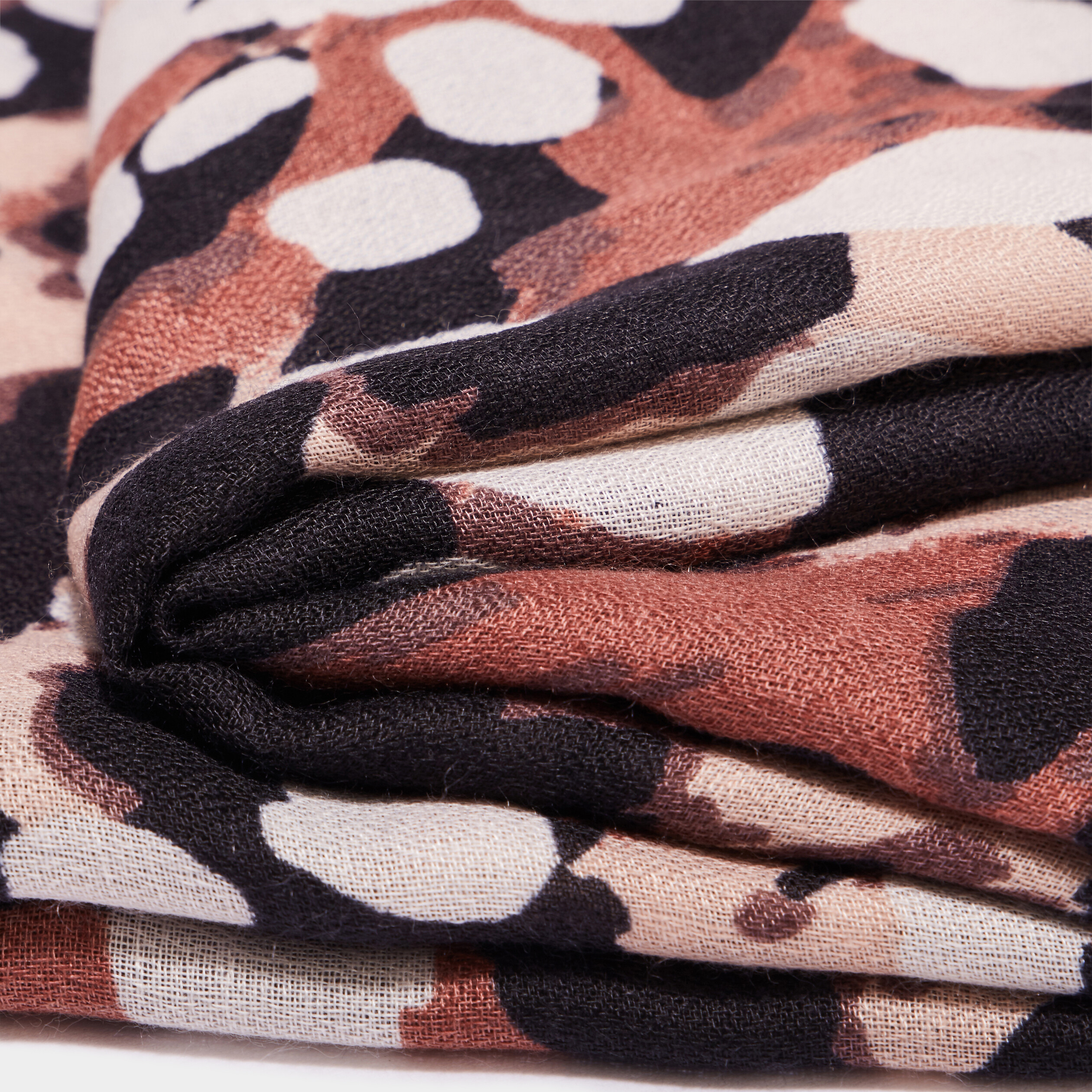 foulard motif tigre marron femme Foulard motif tigre marron femme
