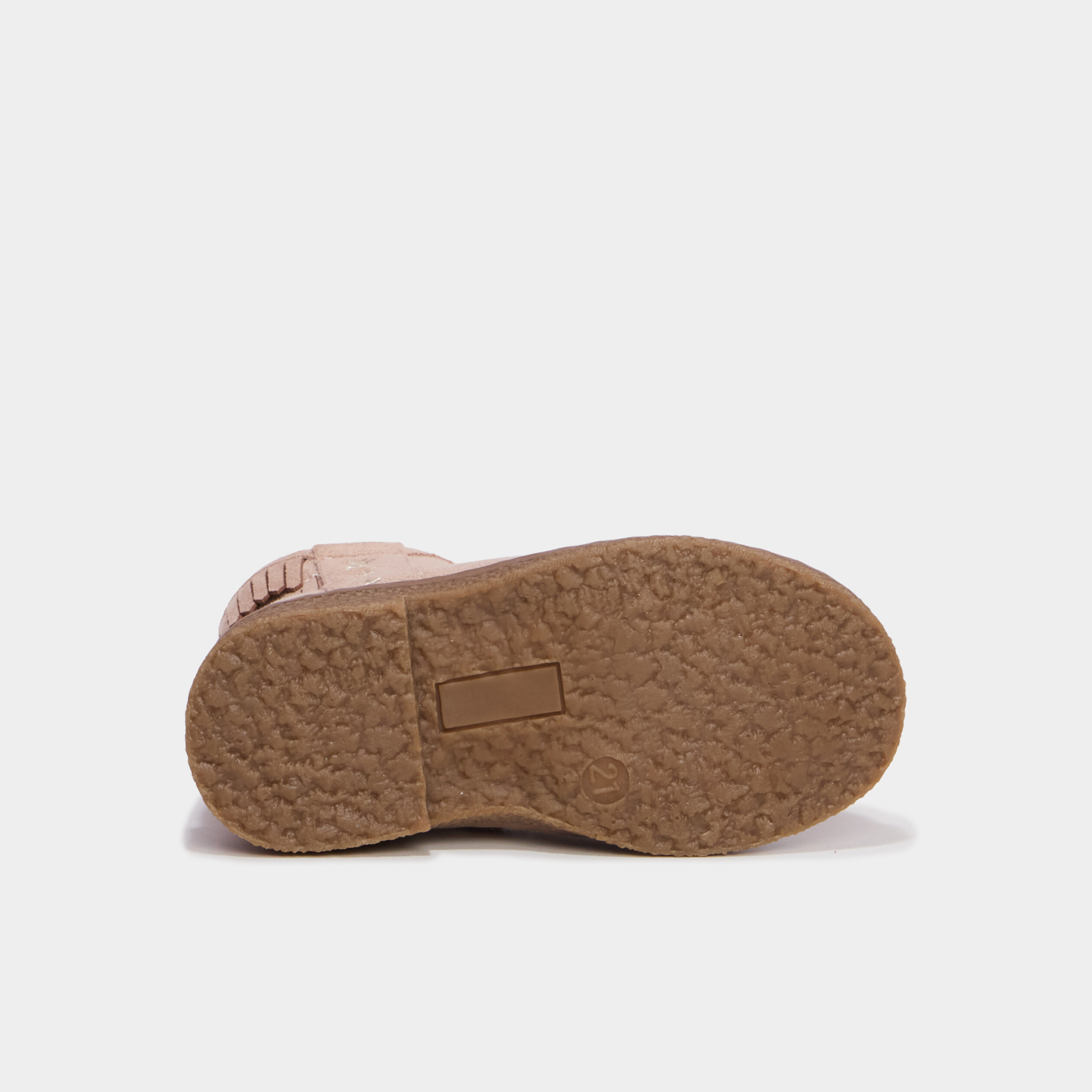 Boots fourr&eacute;es &agrave; franges ivoire b&eacute;b&eacute; fille