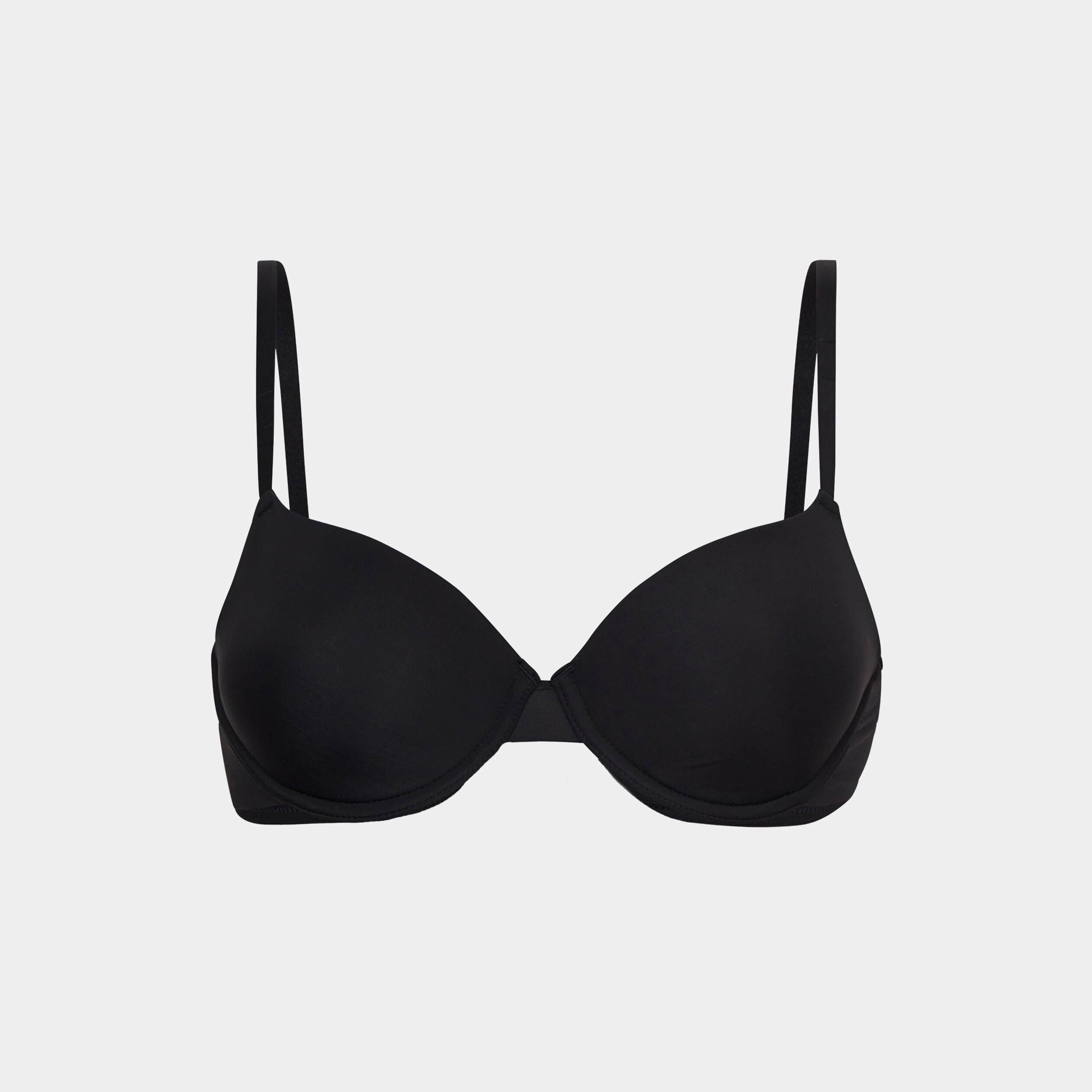 Soutien-gorge corbeille padd&eacute; microfibre noir femme