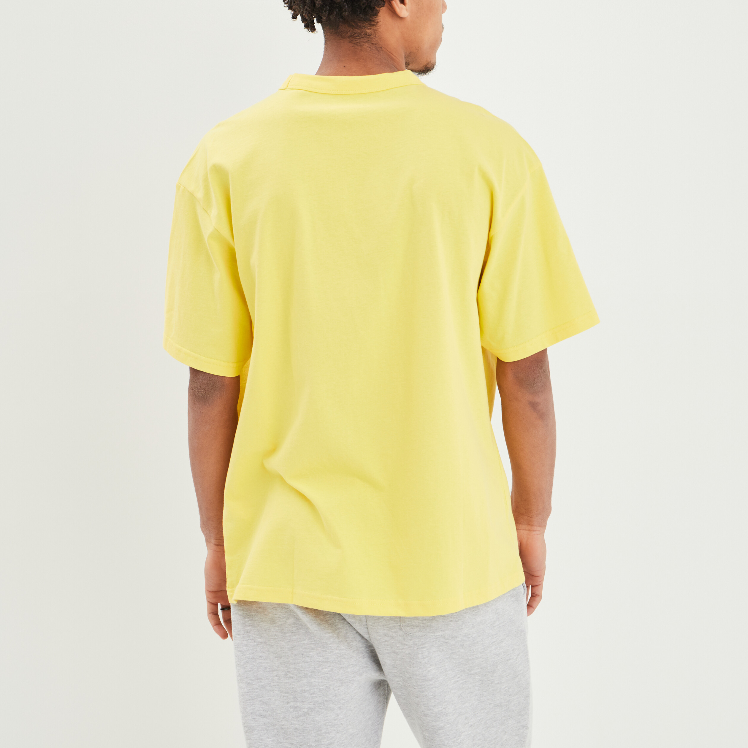 T-shirt manches courtes oversize Creeks jaune citron homme