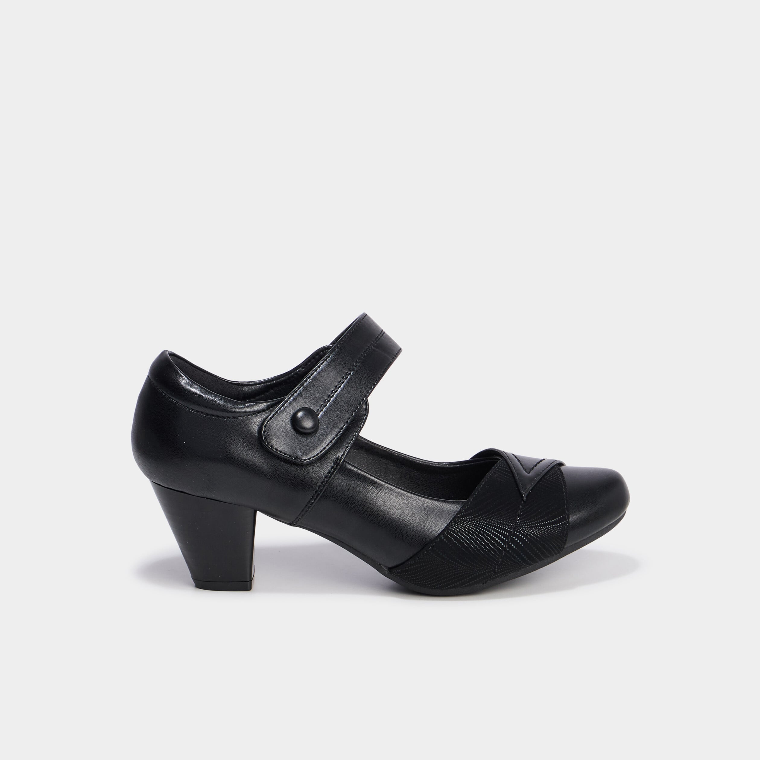 Escarpins &agrave; talons noir femme