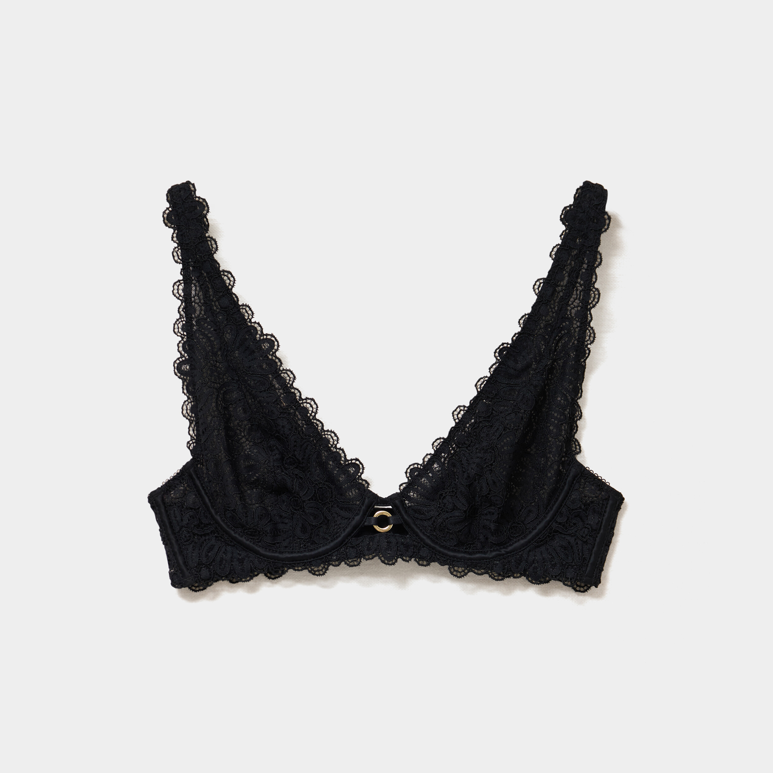 Soutien-gorge foulard dentelle noir femme