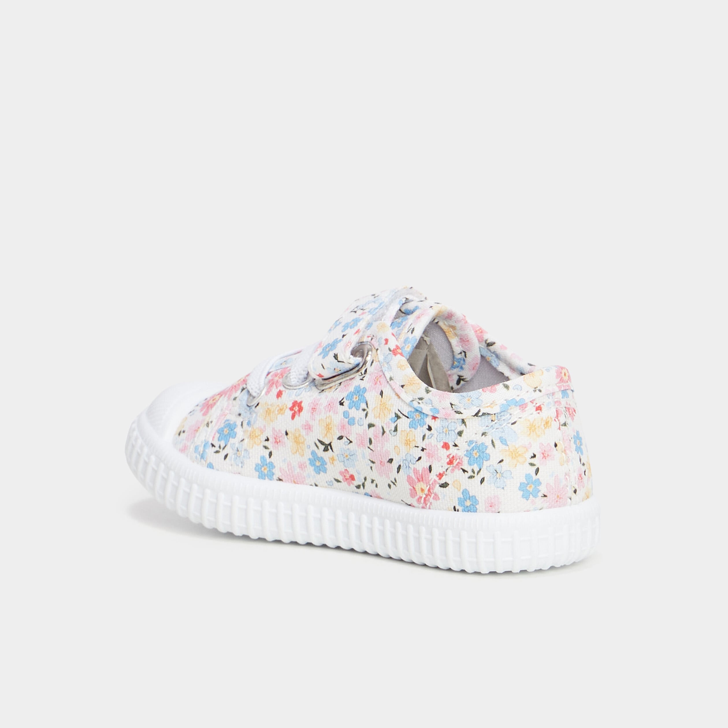Tennis basses &agrave; scratchs semelle souple multicolore b&eacute;b&eacute; fille