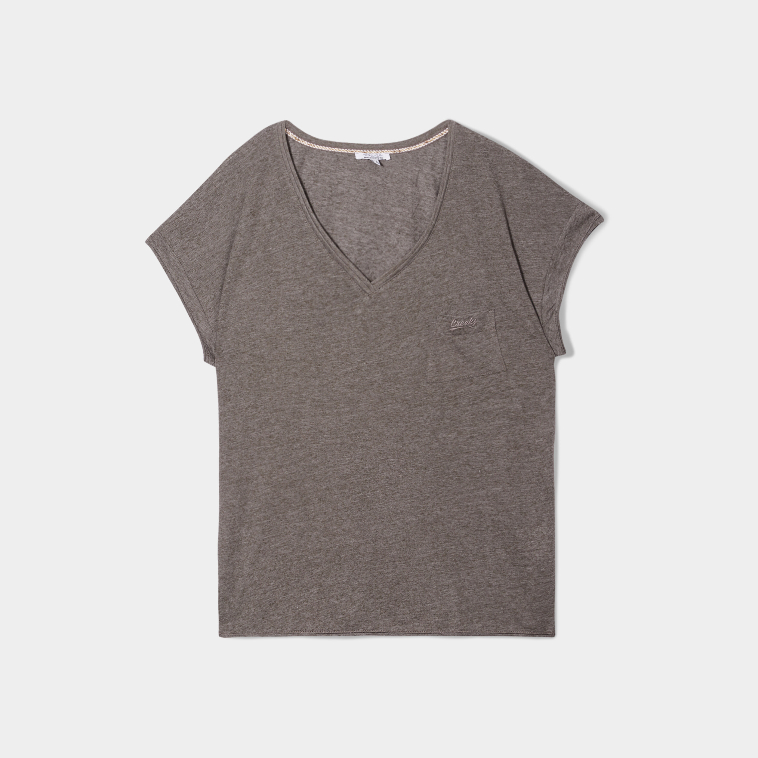 Pyjama Femme 2 Pièces En Coton Avec Col V Et Poches