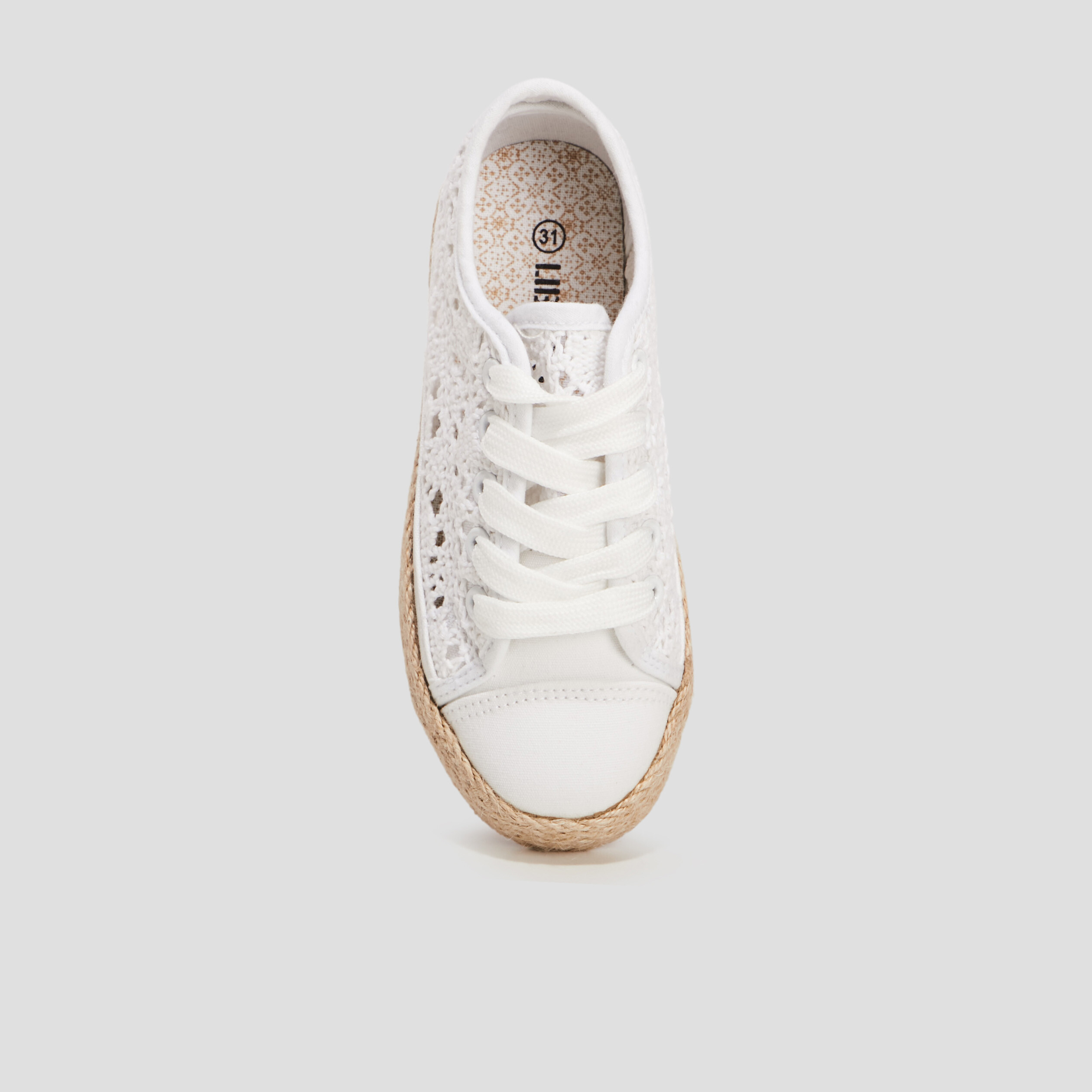 tennis en toile a lacets liberto blanc fille Tennis en toile à lacets Liberto blanc fille