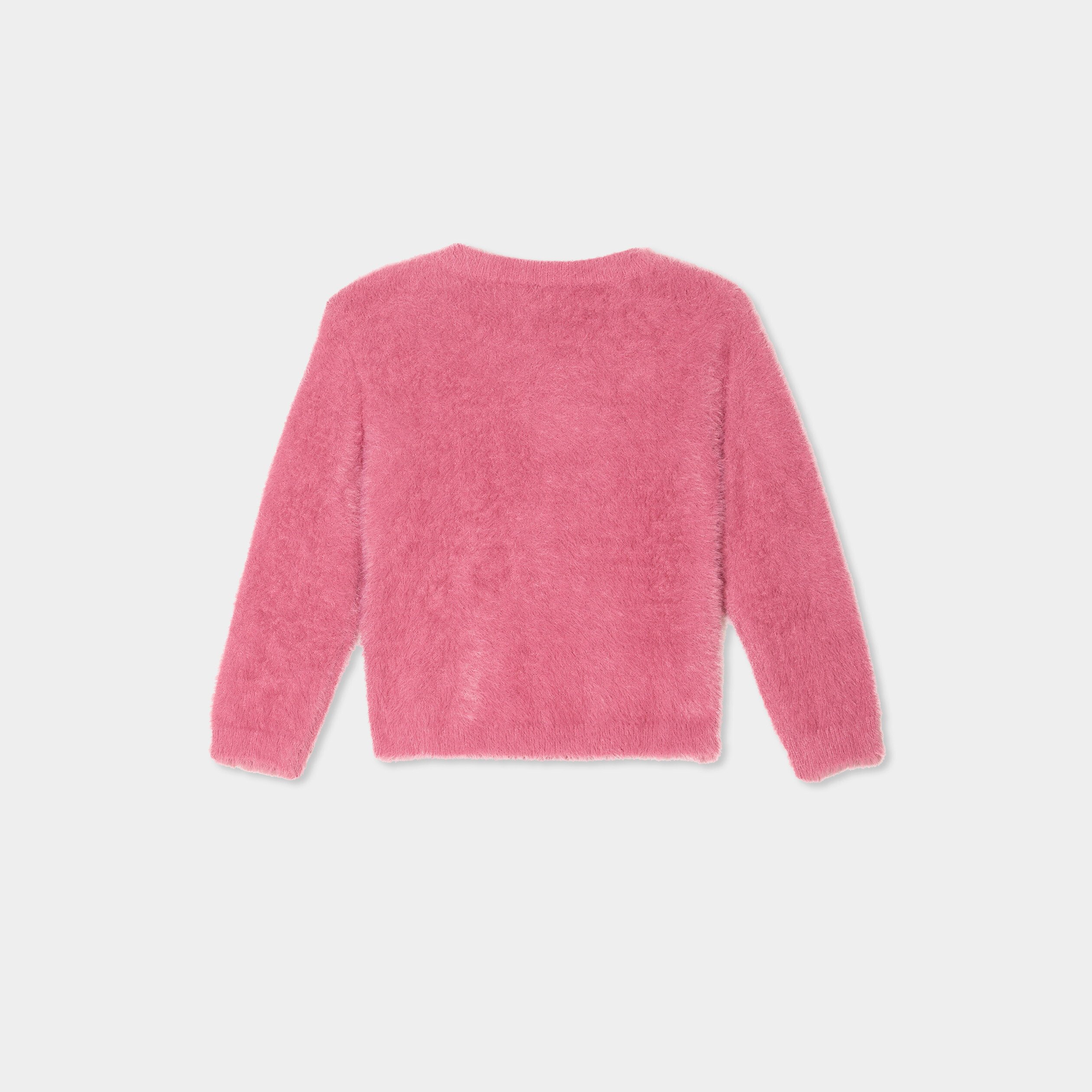 pull manches longues vieux rose bebef Pull manches longues vieux rose bébé fille