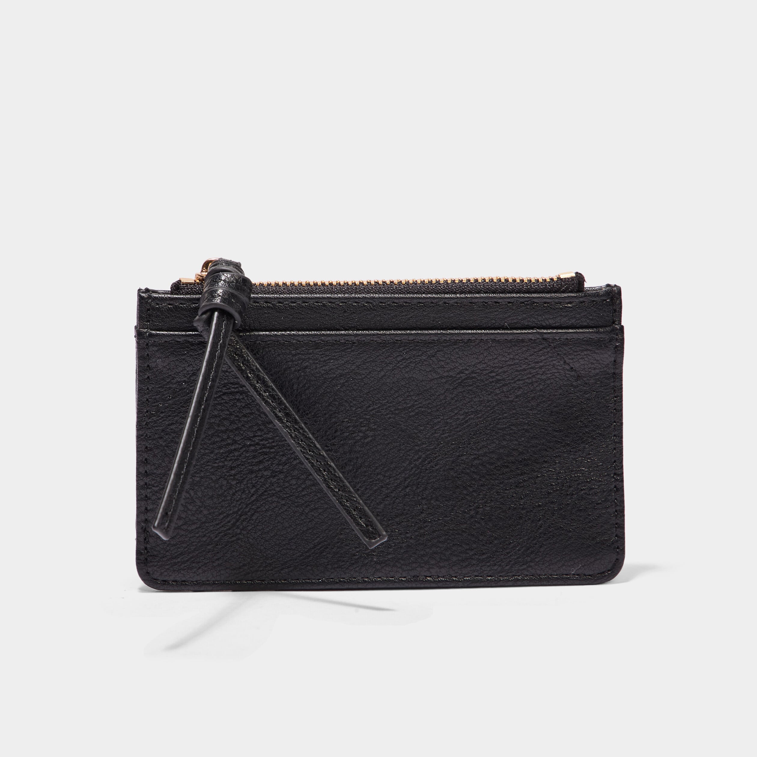 Porte-monnaie avec zip noir femme | La Halle