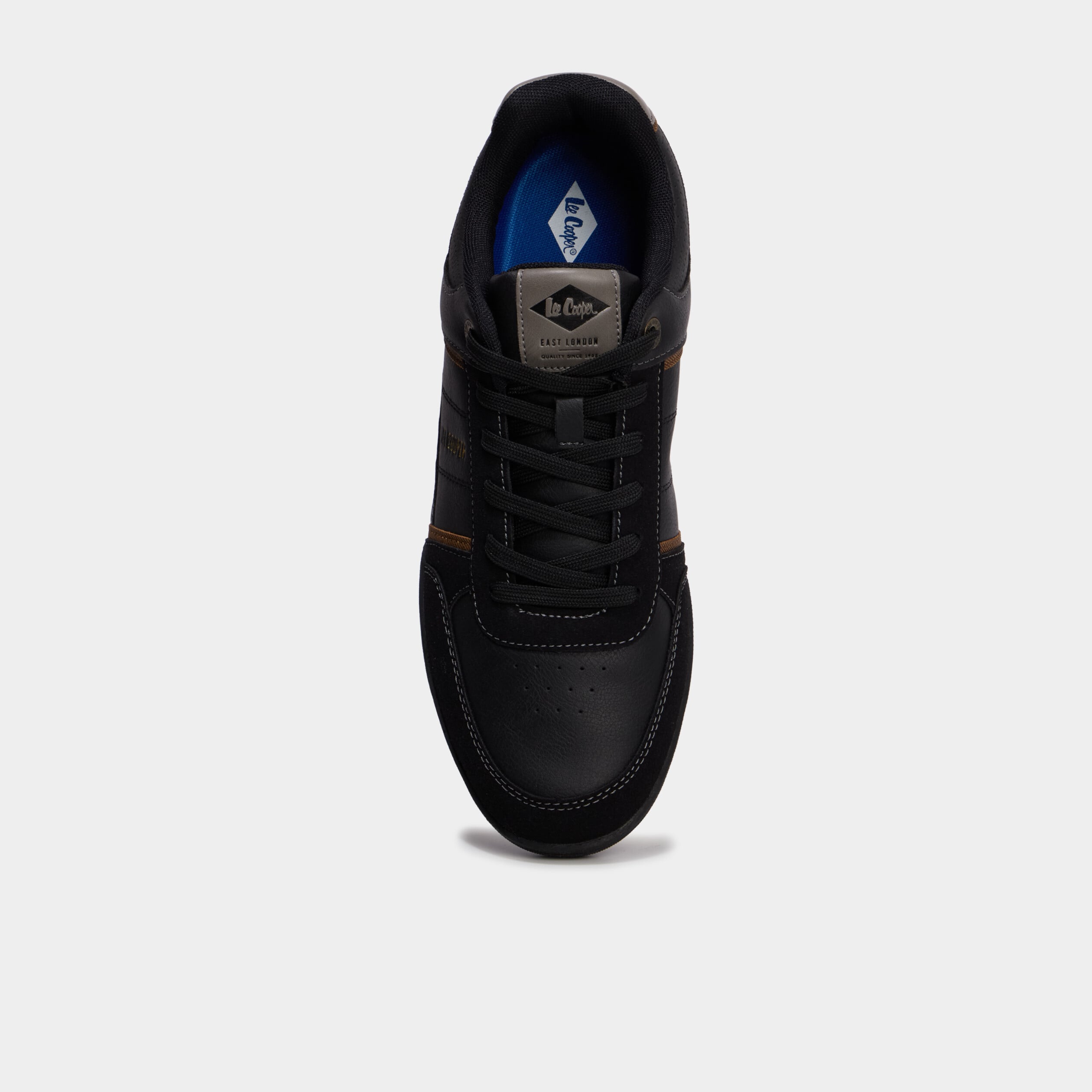 Baskets &agrave; lacets Lee Cooper noir homme