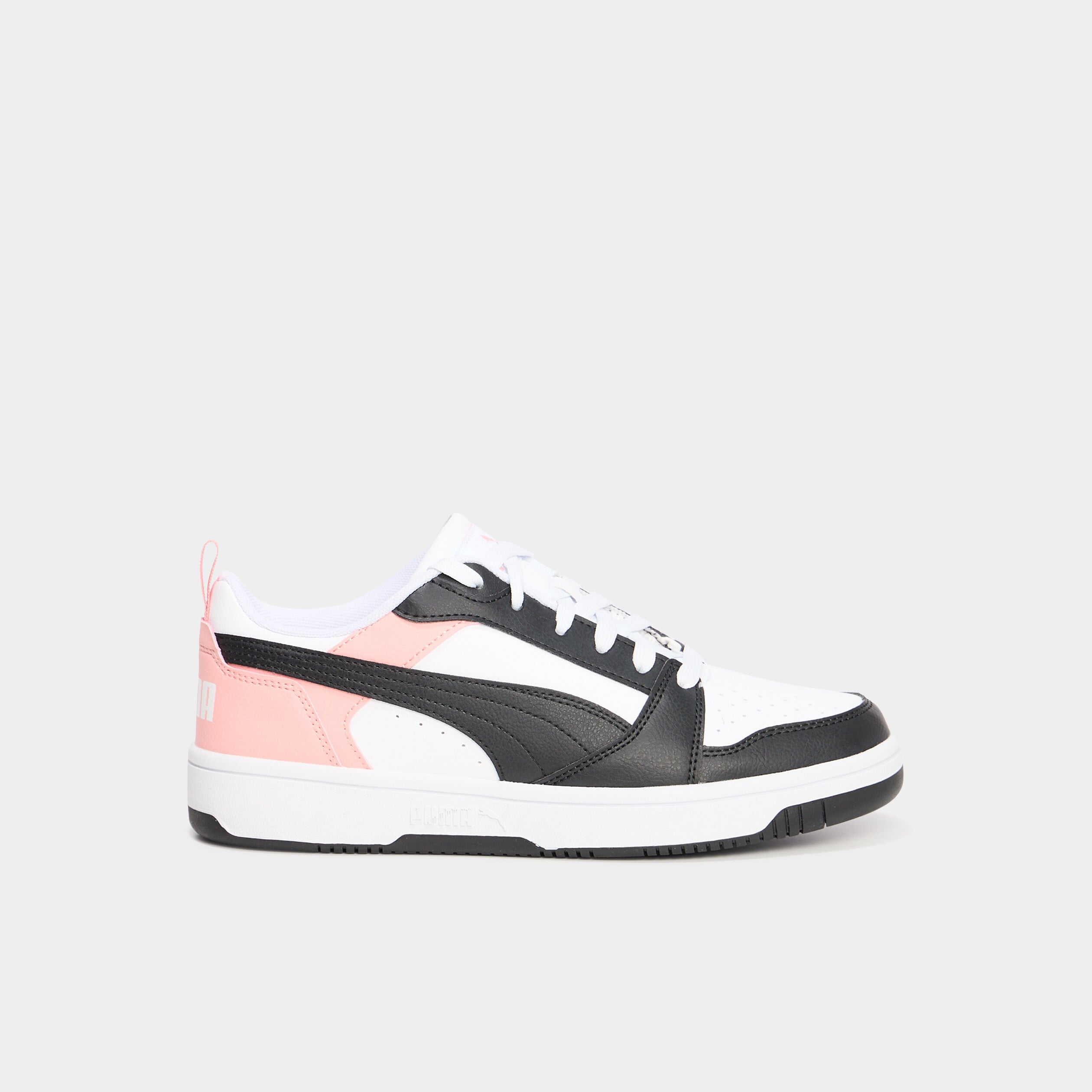 Tennis &agrave; lacets Puma Rebound V6 orange corail fille