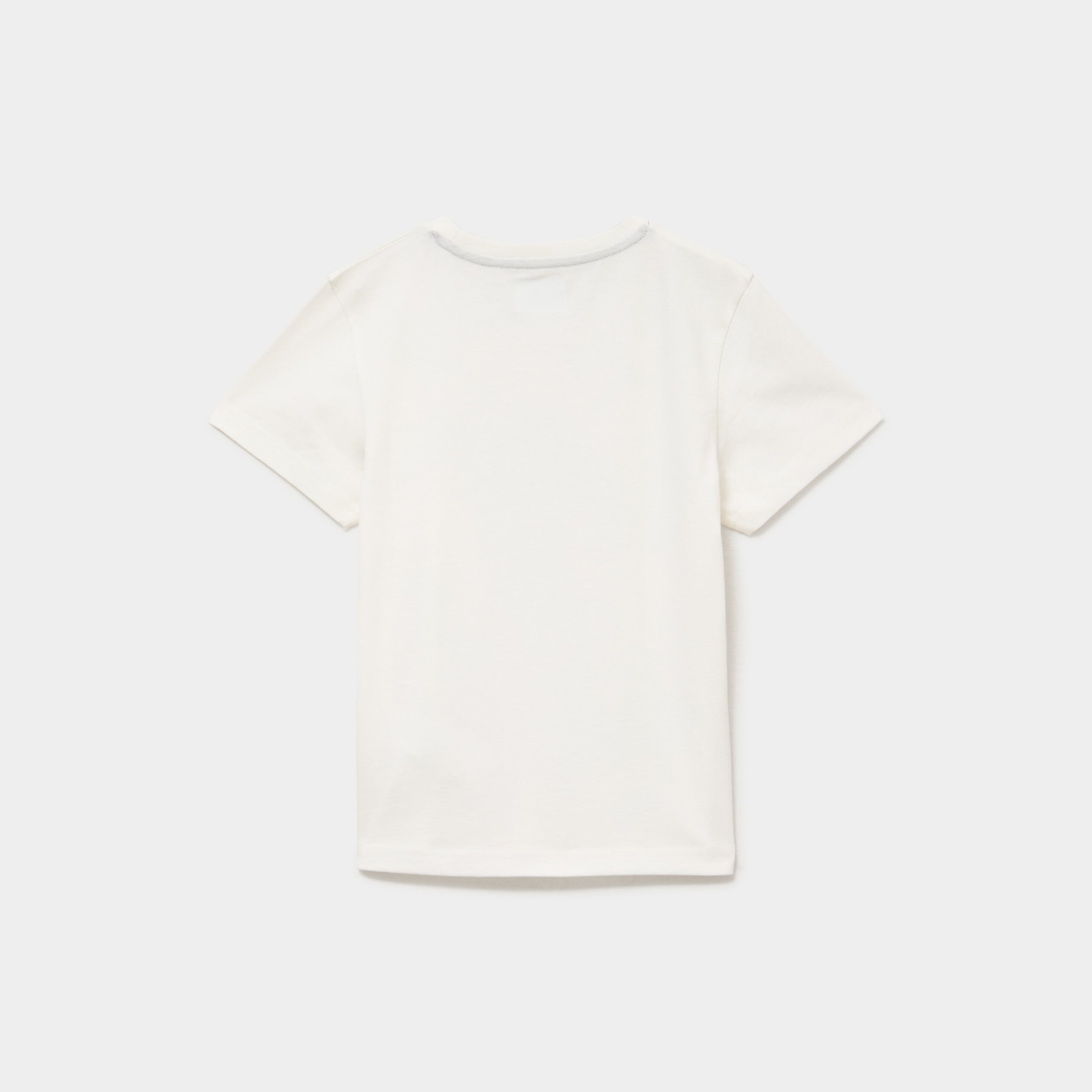T-shirt en coton manches courtes Kappa blanc gar&ccedil;on