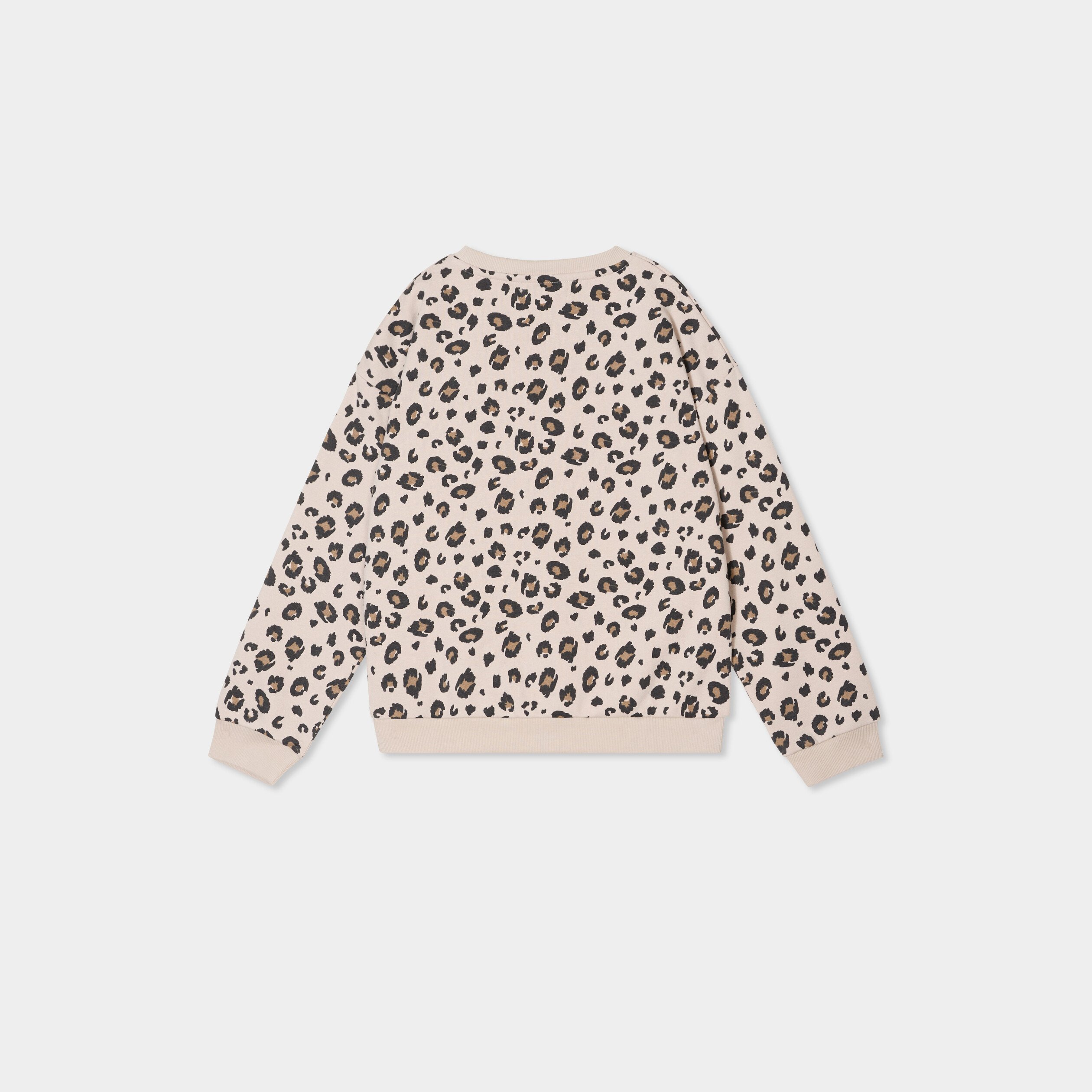sweat col rond manches longues sable fille Sweat col rond manches longues sable fille