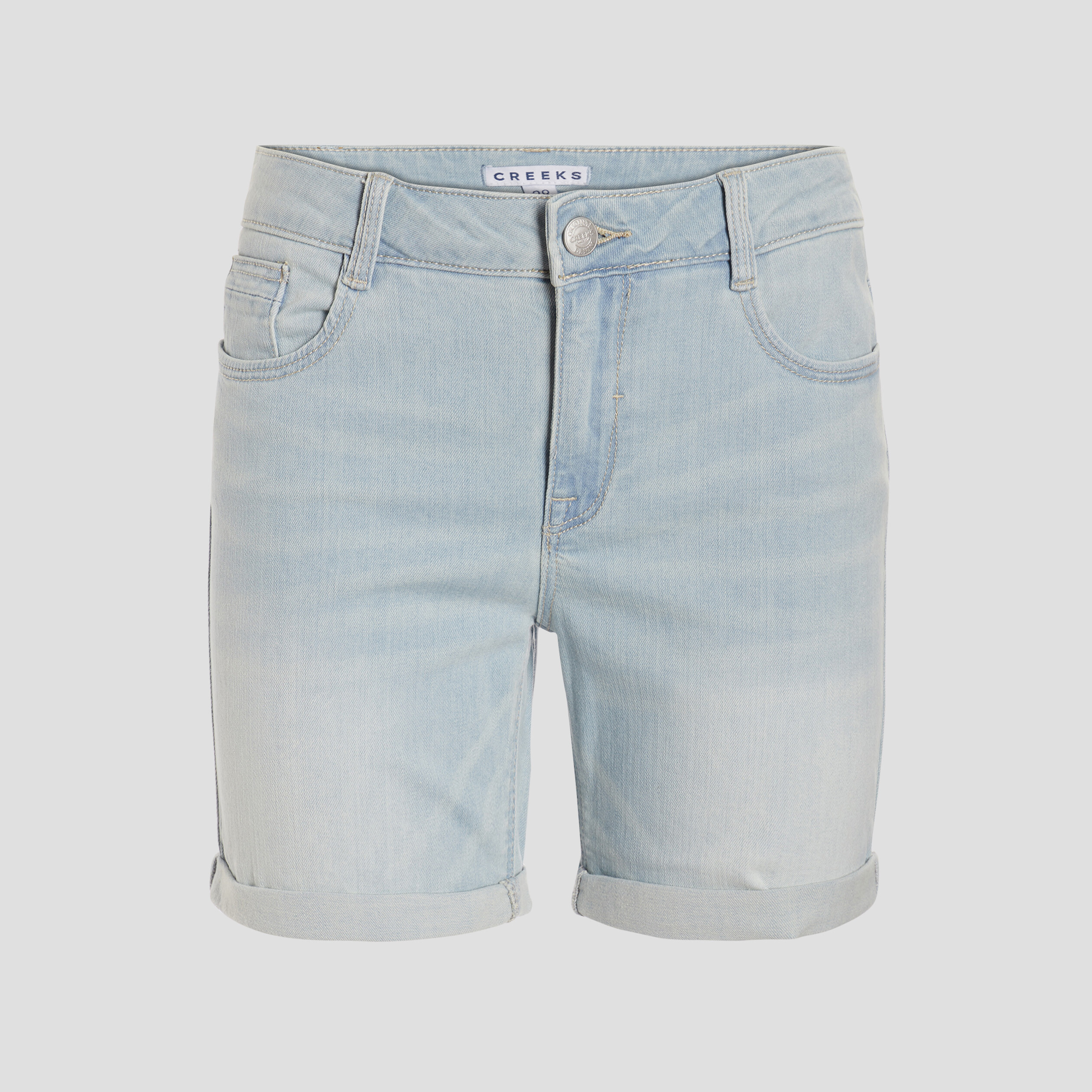 short slim en jean delave denim bleach femme Short slim en jean délavé denim bleach femme
