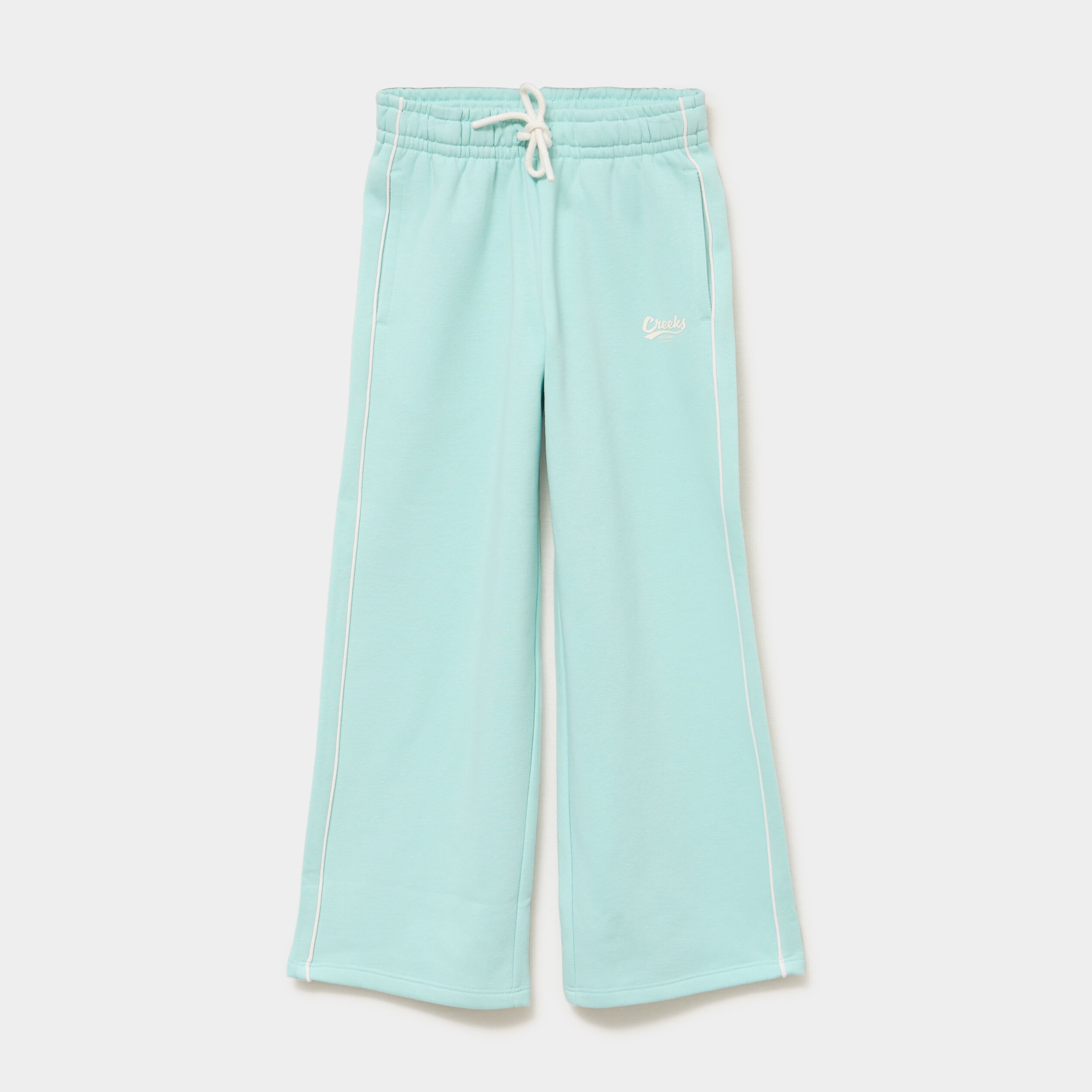 Pantalon de jogging wide leg vert pastel fille
