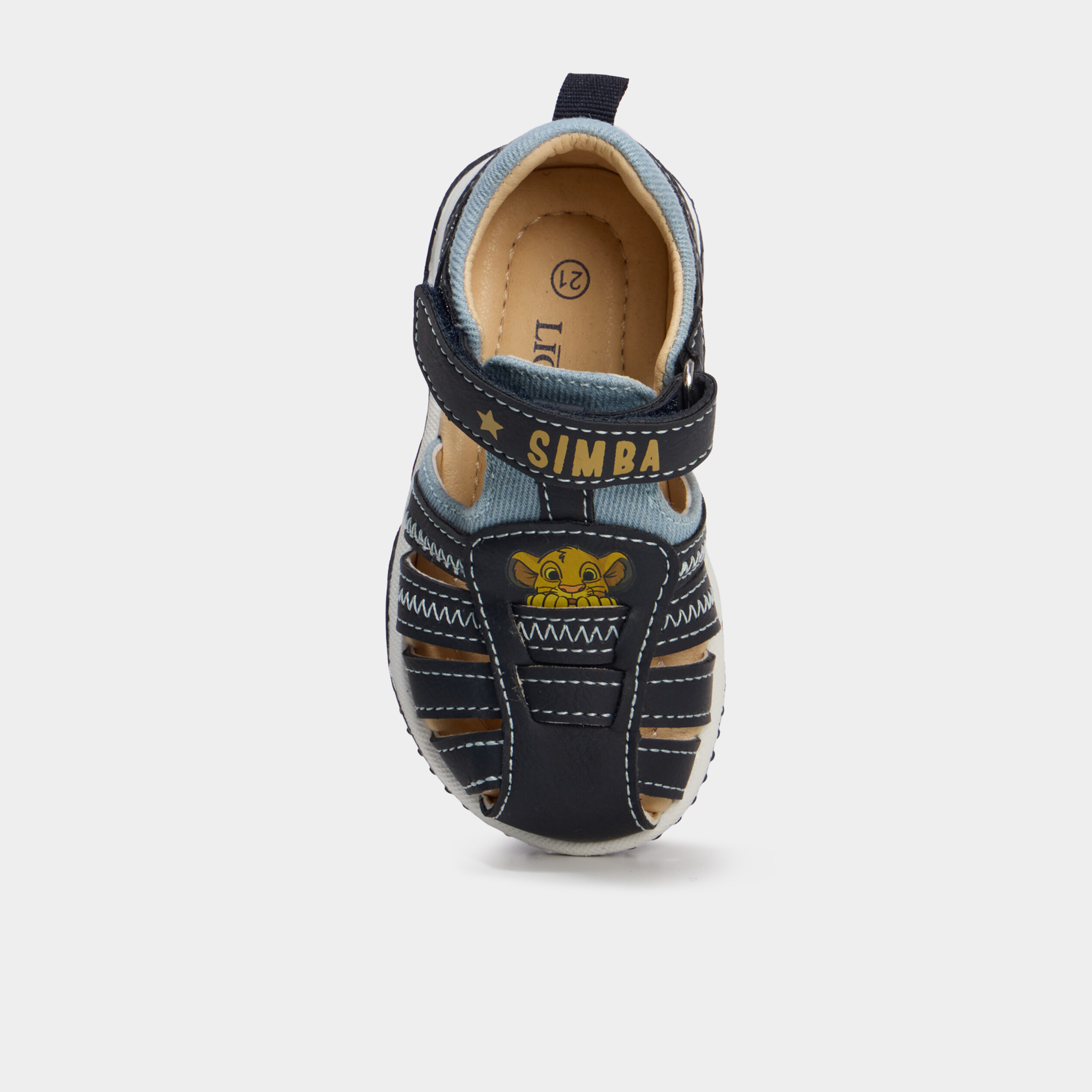Sandales Le Roi lion bleu marine b&eacute;b&eacute; gar&ccedil;on