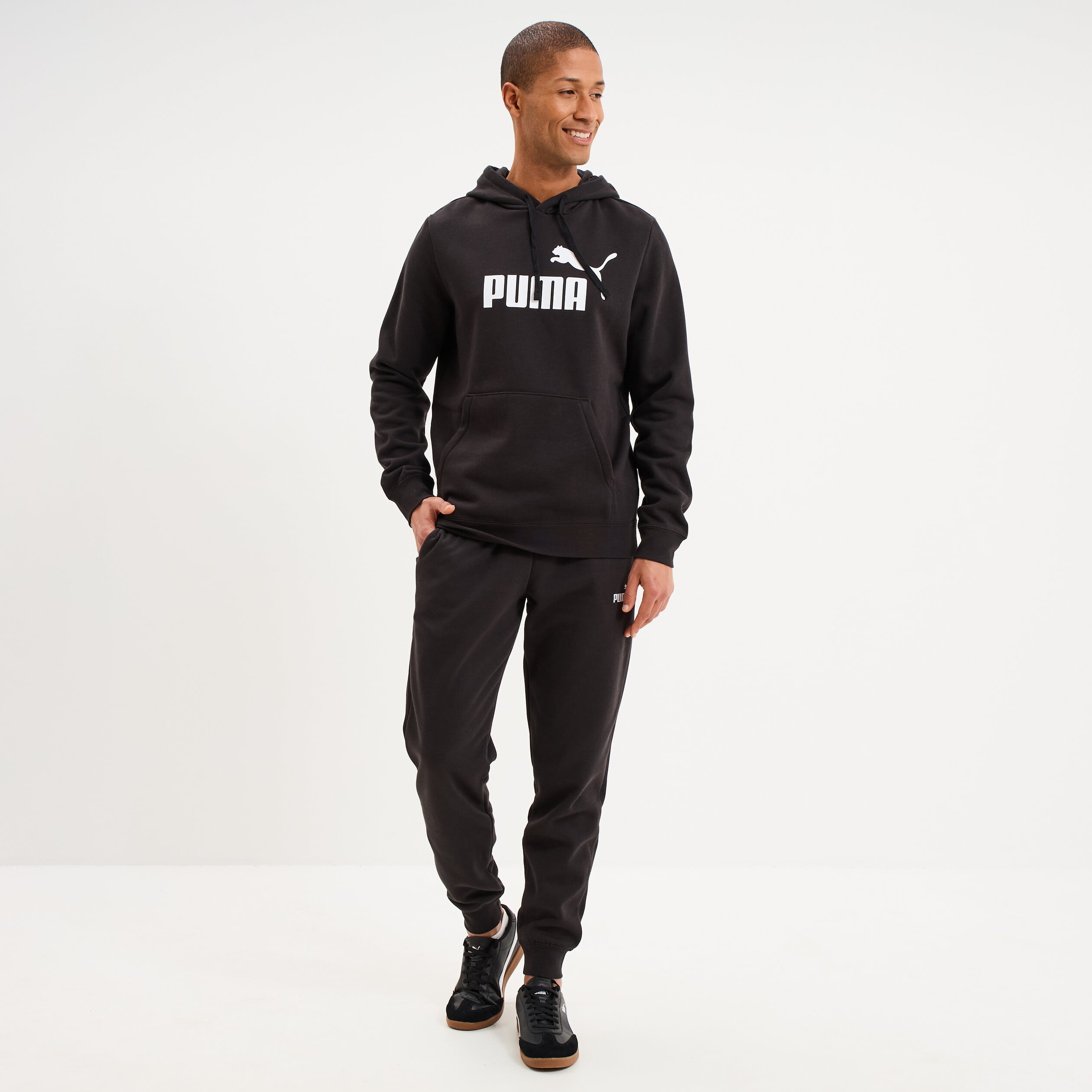 Sweat hoodie molleton &agrave; capuche Puma noir homme