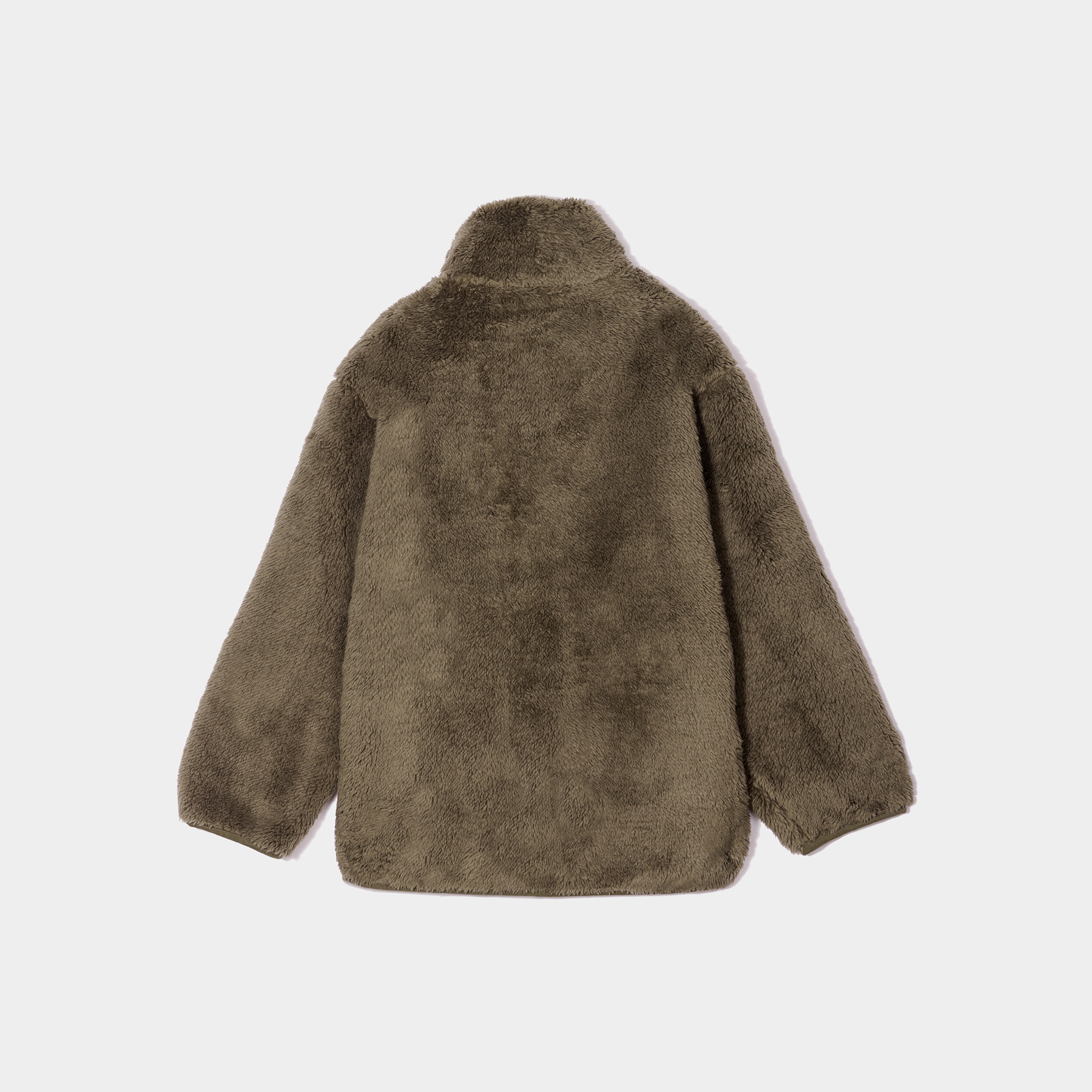 Gilet fausse fourrure col camionneur vert kaki garçon