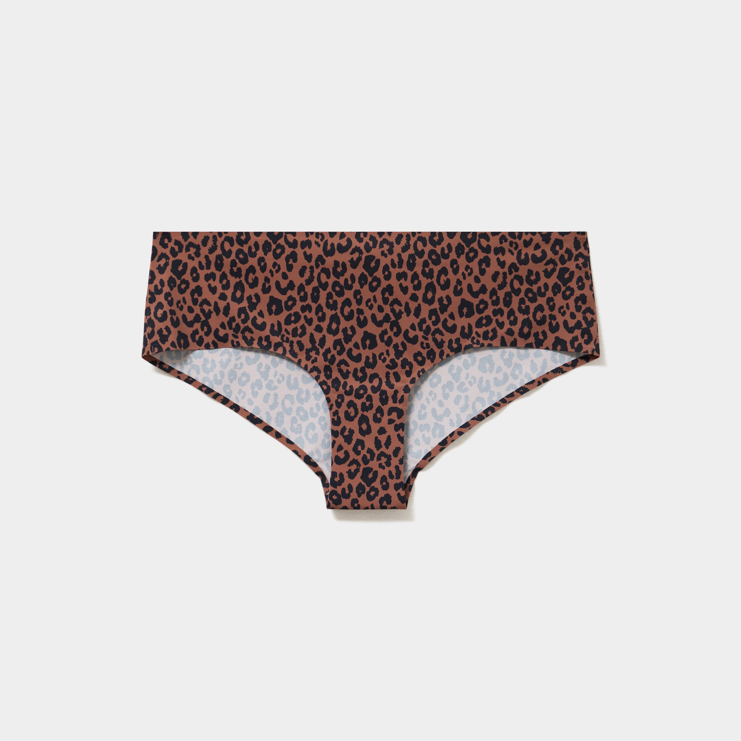 Shorty microfibre sans coutures marron femme