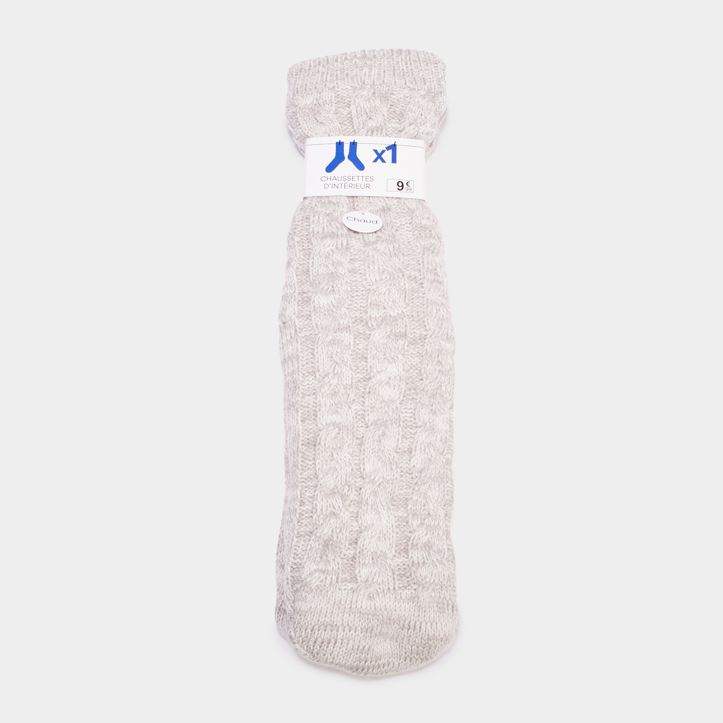 chaussettes dinterieur a torsades gris homme Chaussettes d'intérieur à torsades gris homme