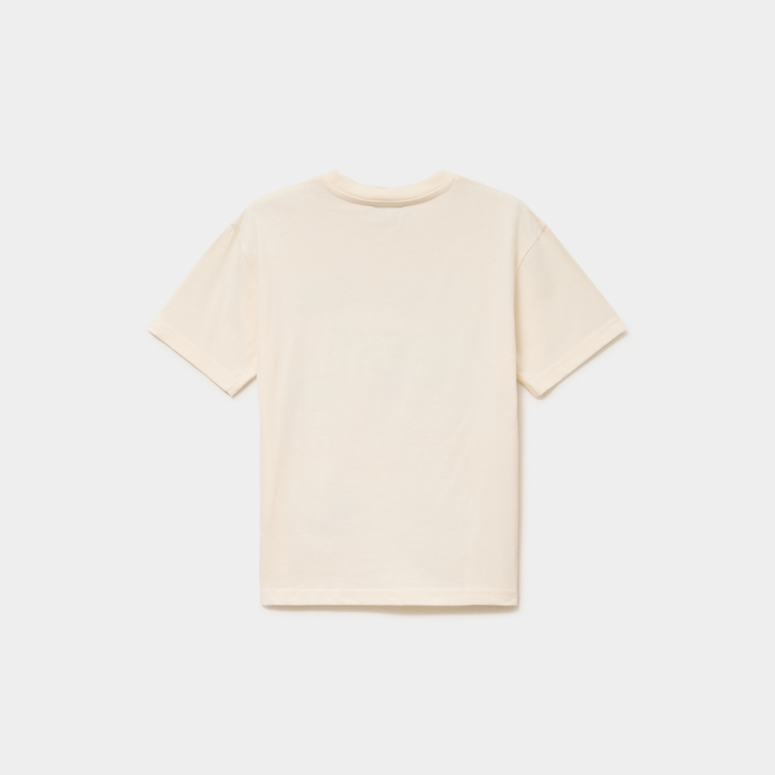 T-shirt manches courtes coton ecru gar&ccedil;on