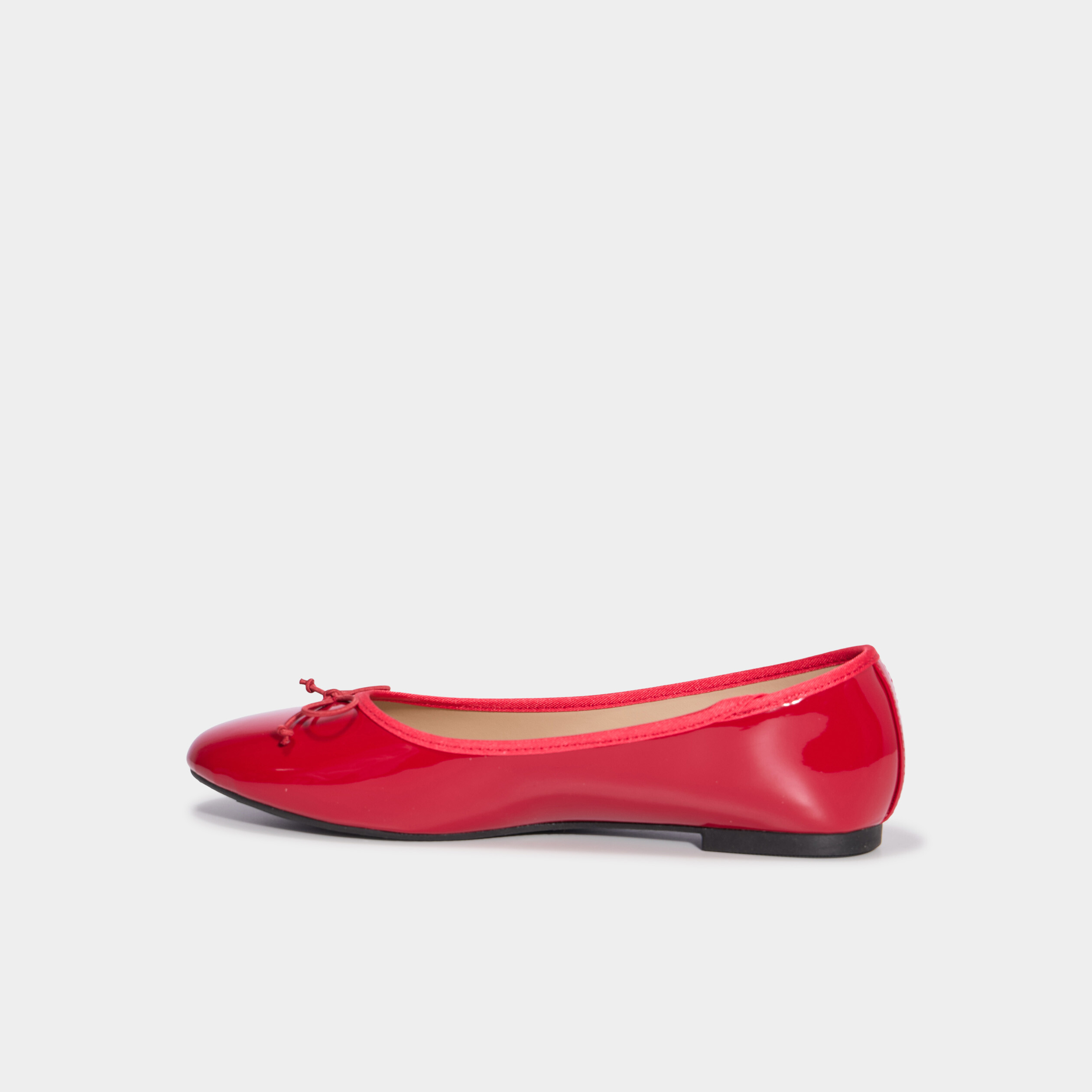 ballerines vernies avec noeud rouge femme Ballerines vernies avec noeud rouge femme