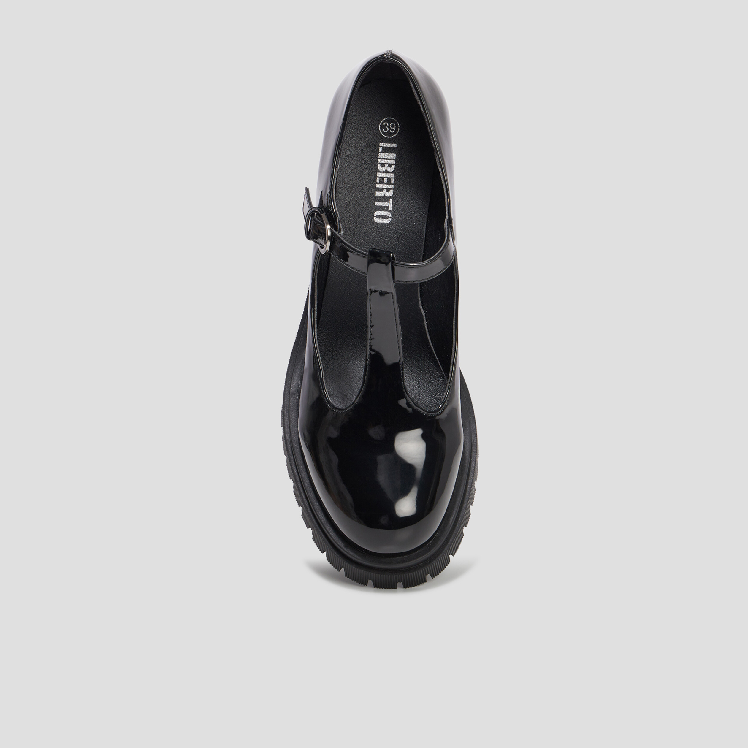 Loafers salomé vernies crantées Liberto noir femme