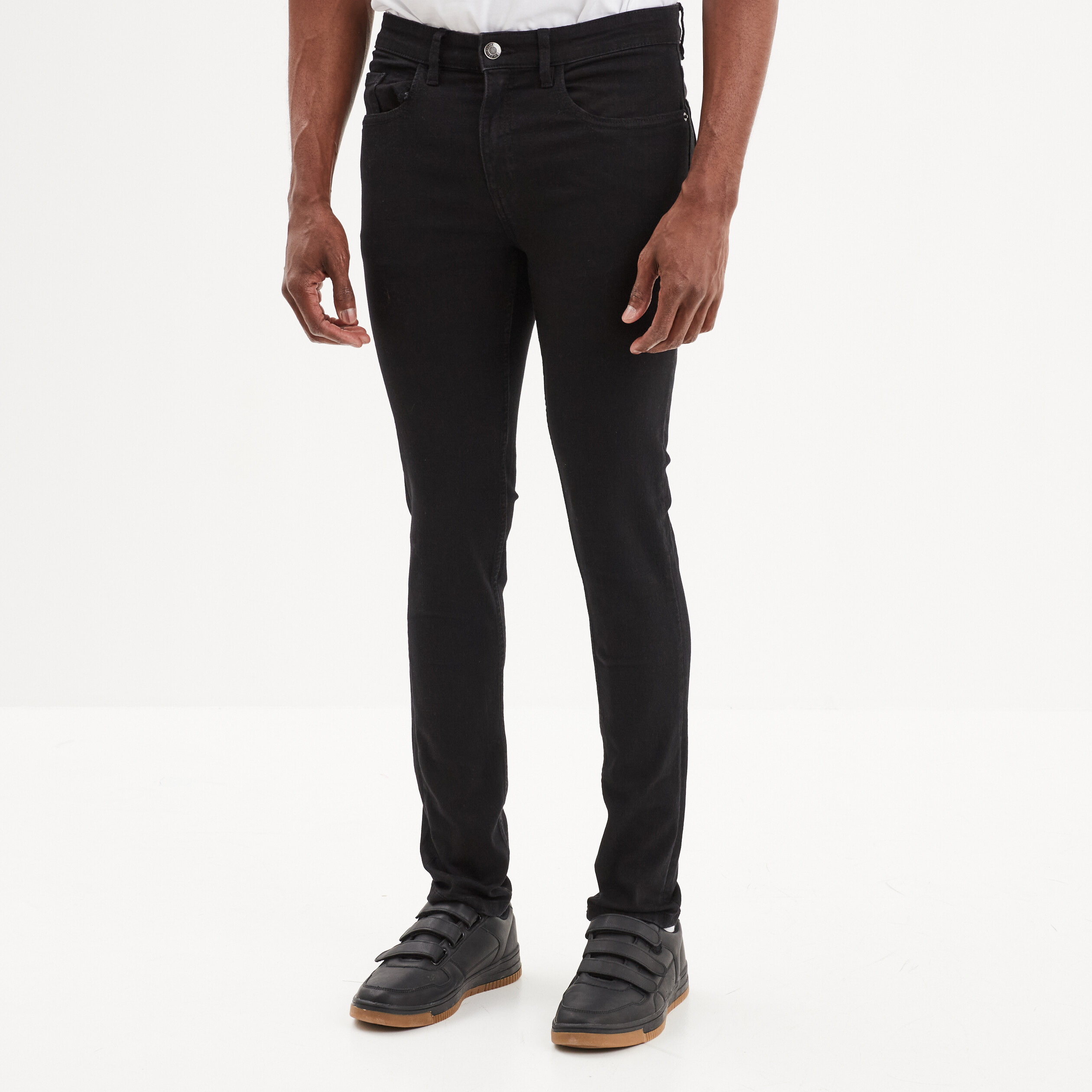 jeans skinny 5 poches denim noir homme Jeans skinny 5 poches denim noir homme