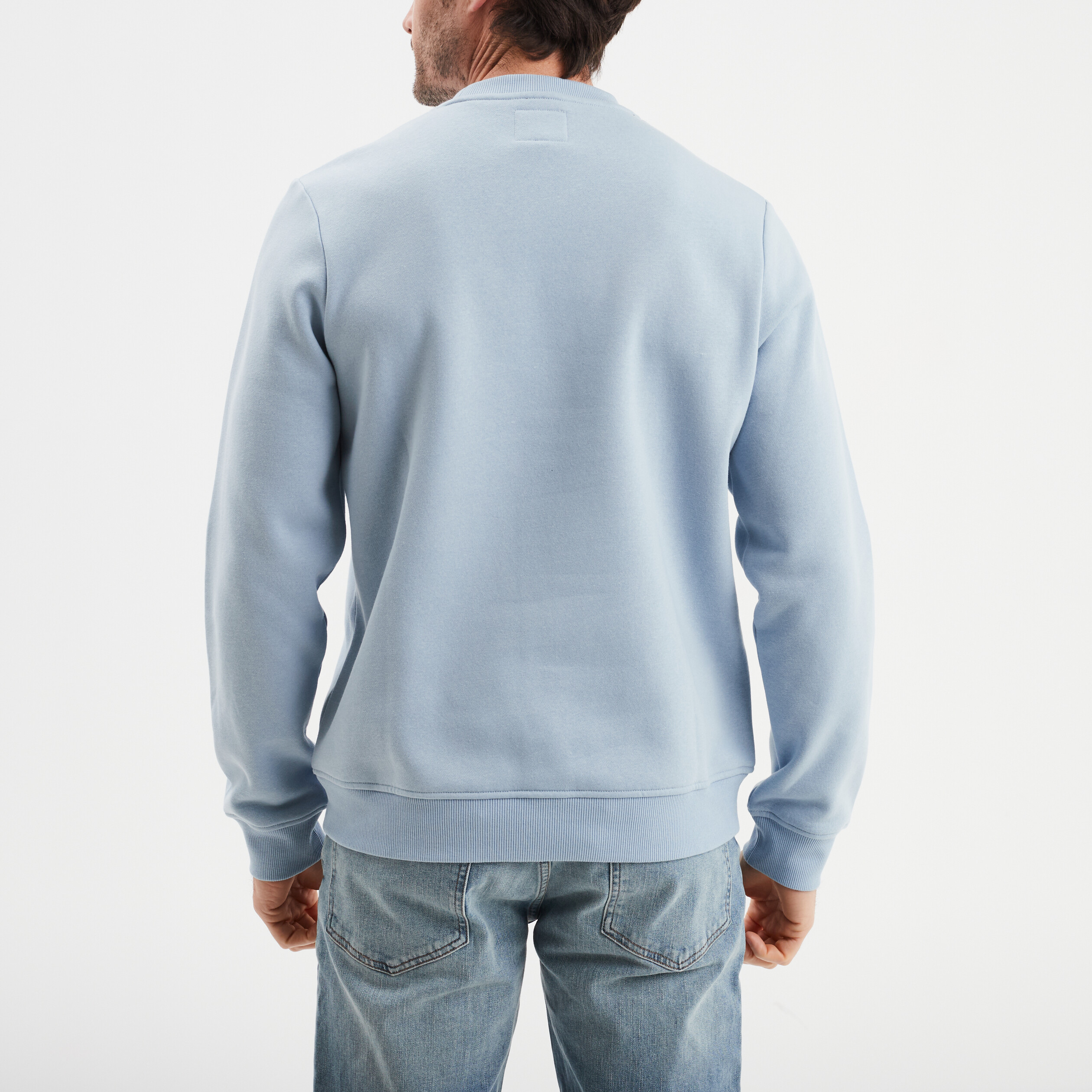 sweat a col rond creeks bleu ciel homme Sweat à col rond Creeks bleu ciel homme