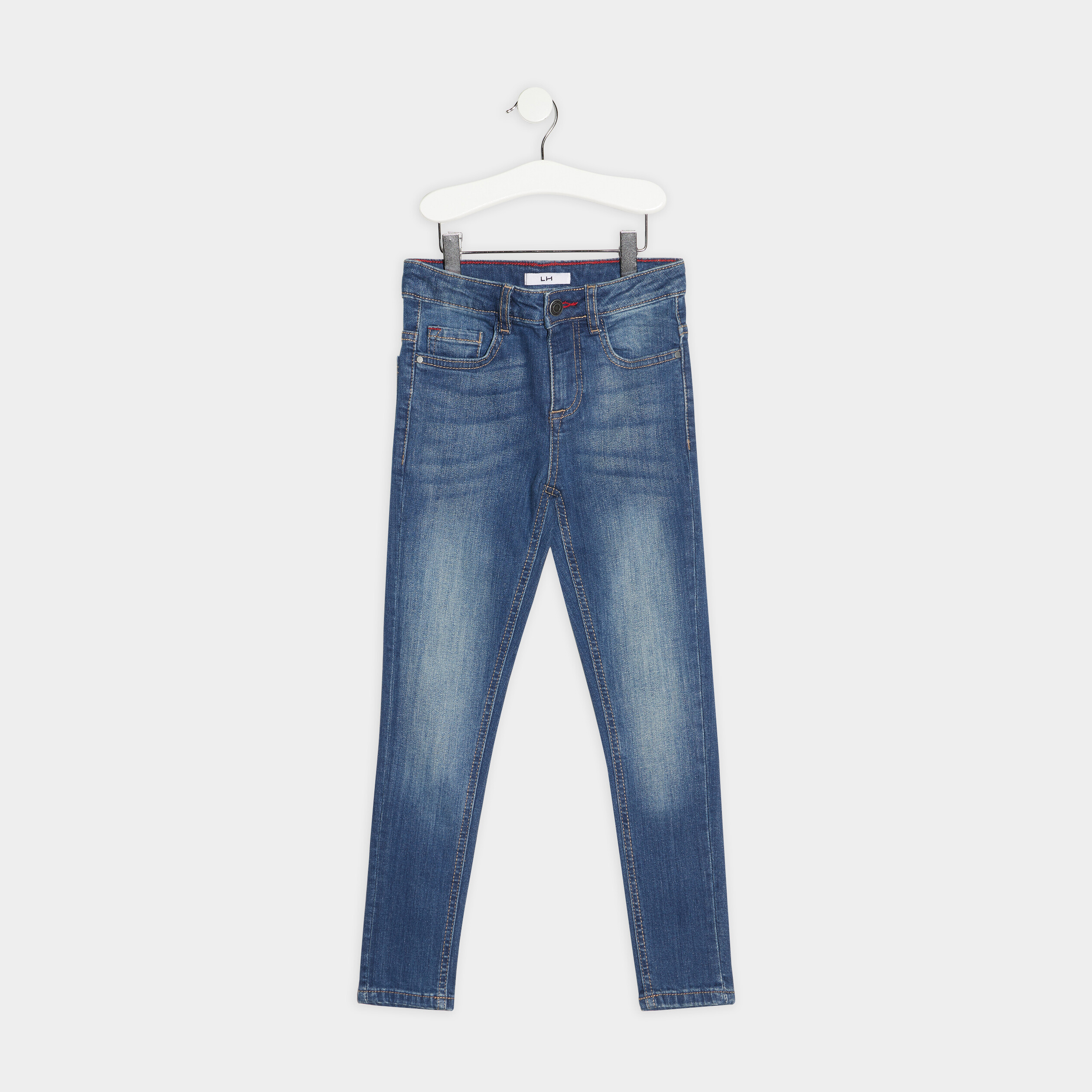 jeans skinny taille ajustable effet use denim stone garcon Jeans skinny taille ajustable effet usé denim stone garçon