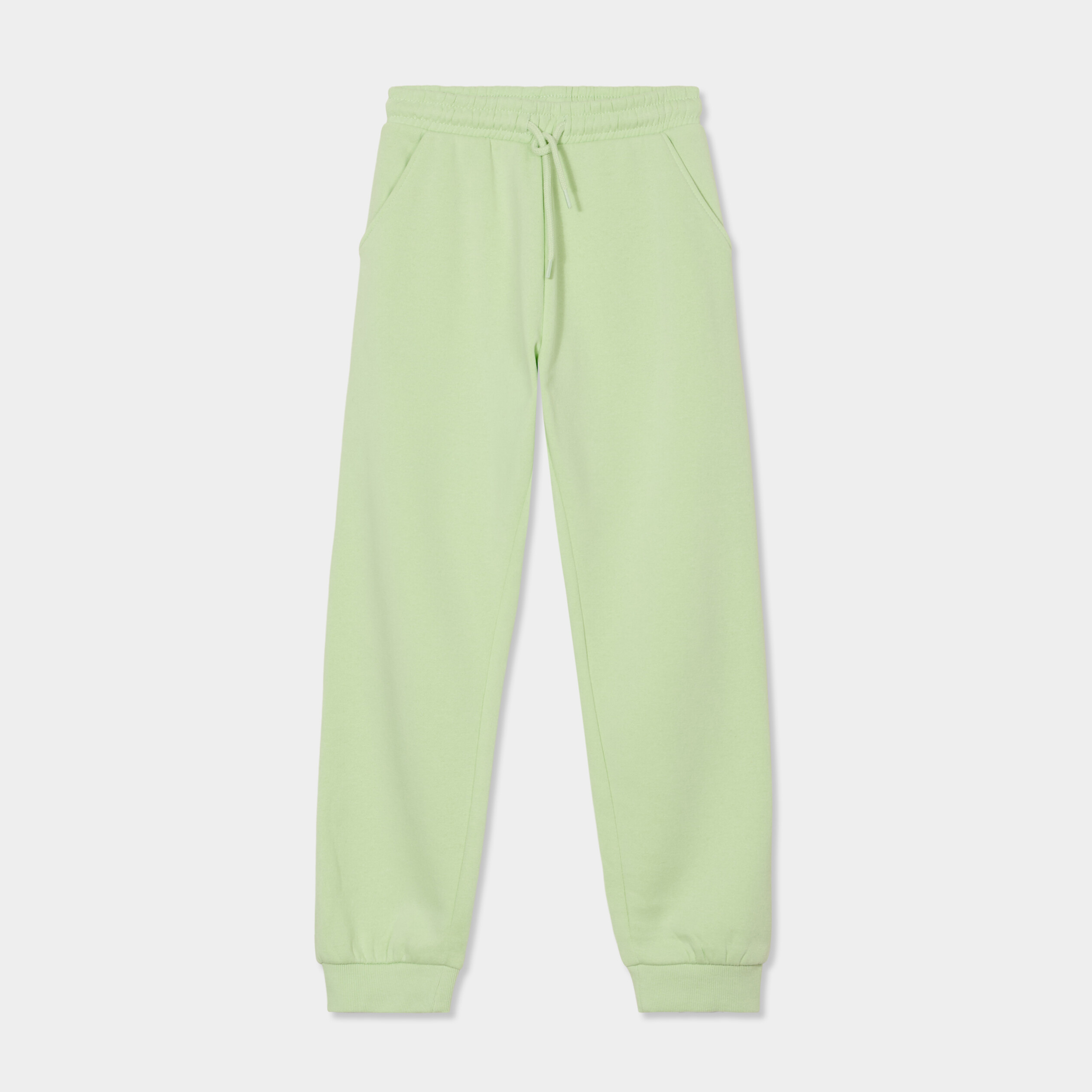 VERTBAUDET Jogging Large Fille Vert D'Eau 4A - Pantalon Confortable Et Stylé Avec Poches