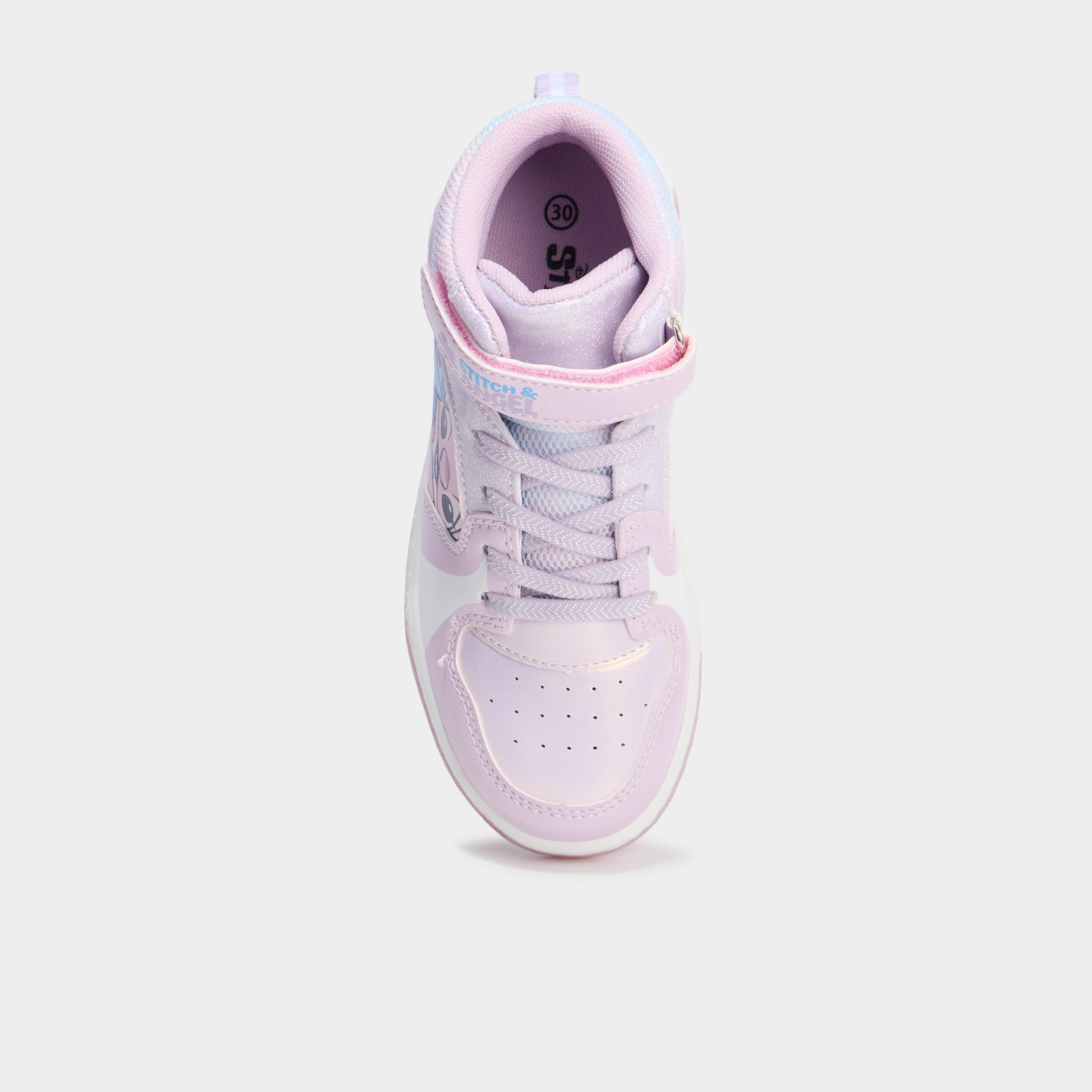 baskets montantes lumineuses stitch violet fille Baskets montantes lumineuses Stitch violet fille