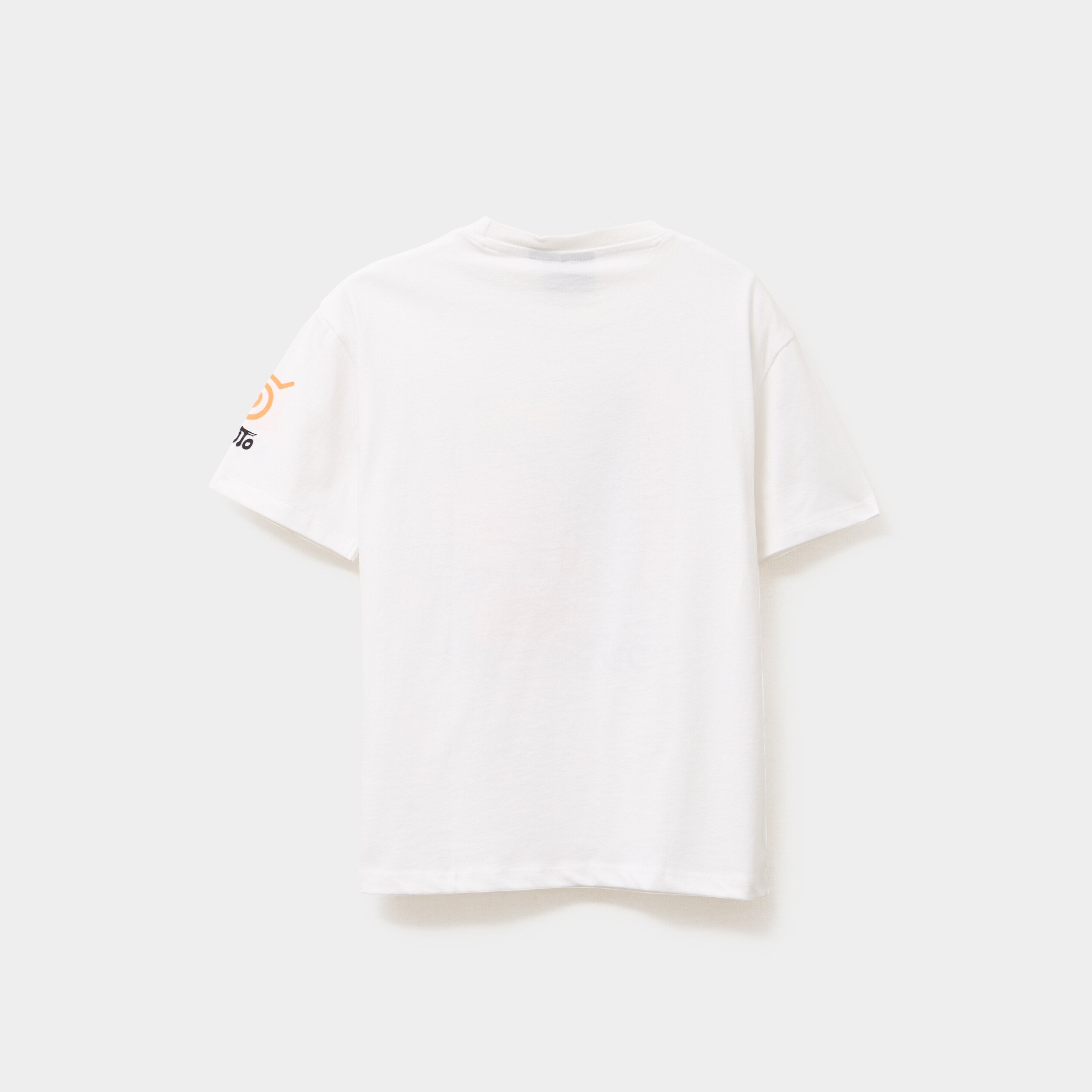 t shirt manches courtes coton naruto blanc garcon T-shirt manches courtes coton Naruto blanc garçon