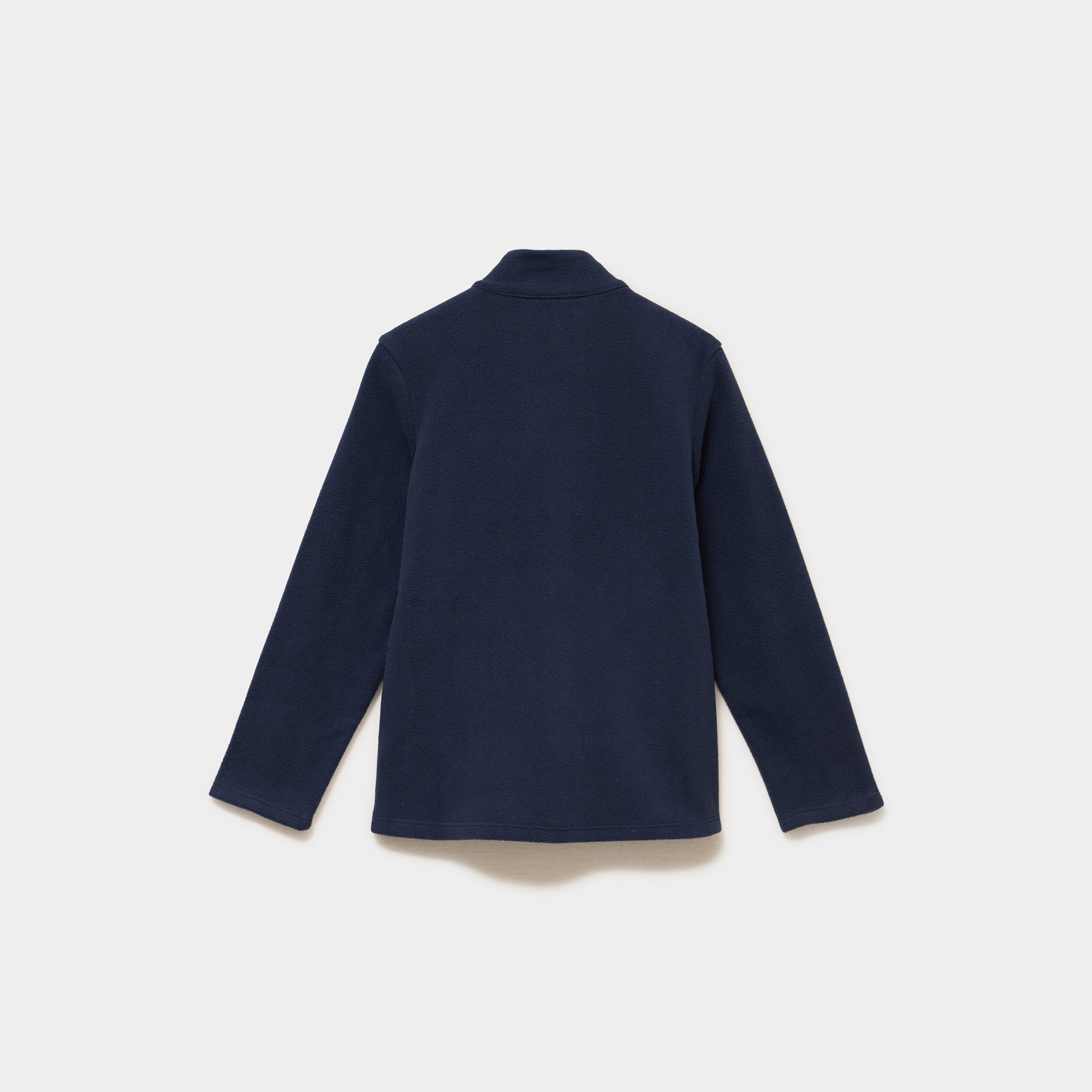 Gilet polaire zipp&eacute; manches longues bleu marine mixte