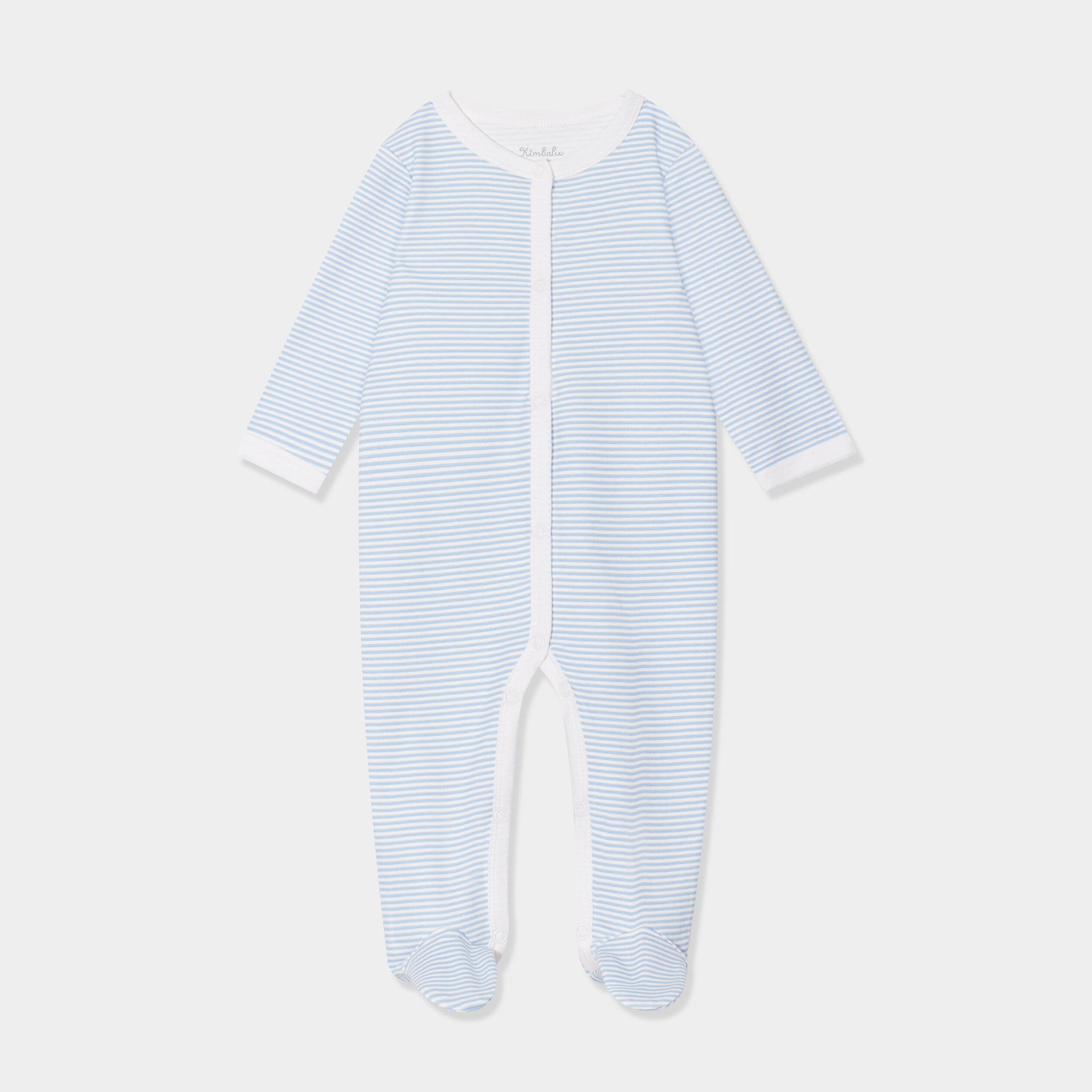 dors bien manches longues boutonne coton bleu bebeg Dors-bien manches longues boutonné coton bleu bébé garçon
