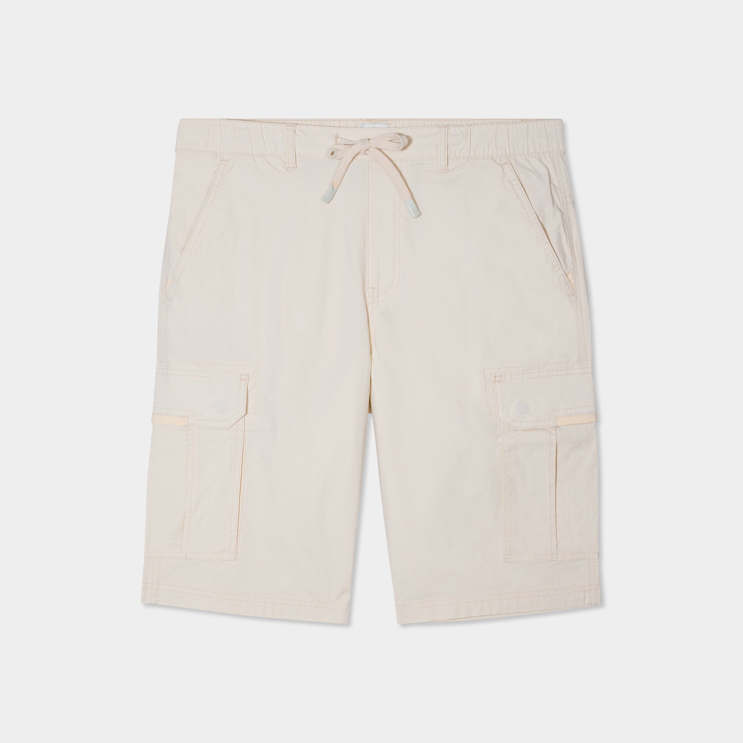 bermuda cargo droit coton majoritaire beige homme Bermuda cargo droit coton majoritaire beige homme