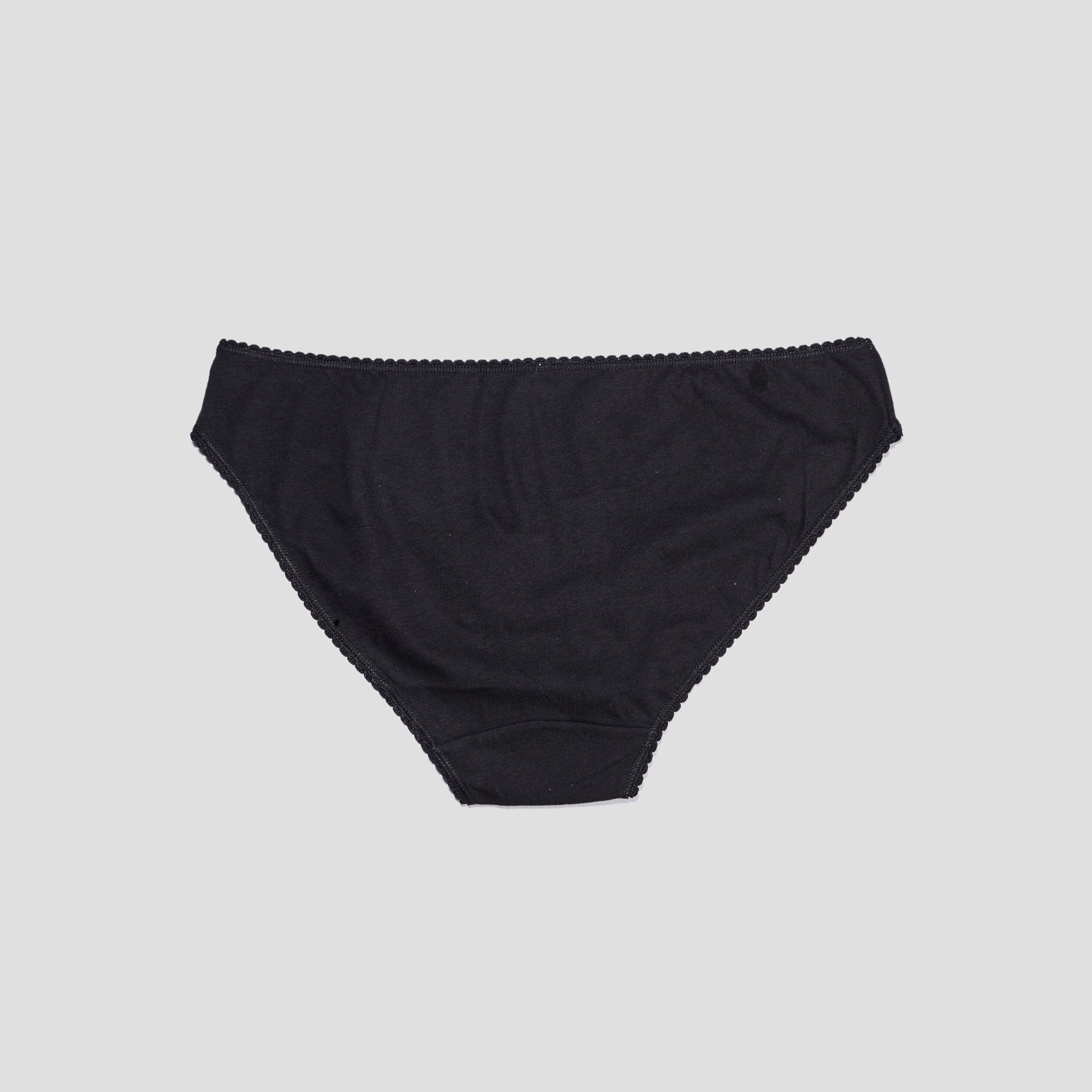 Lot de 3 culottes en coton noir femme