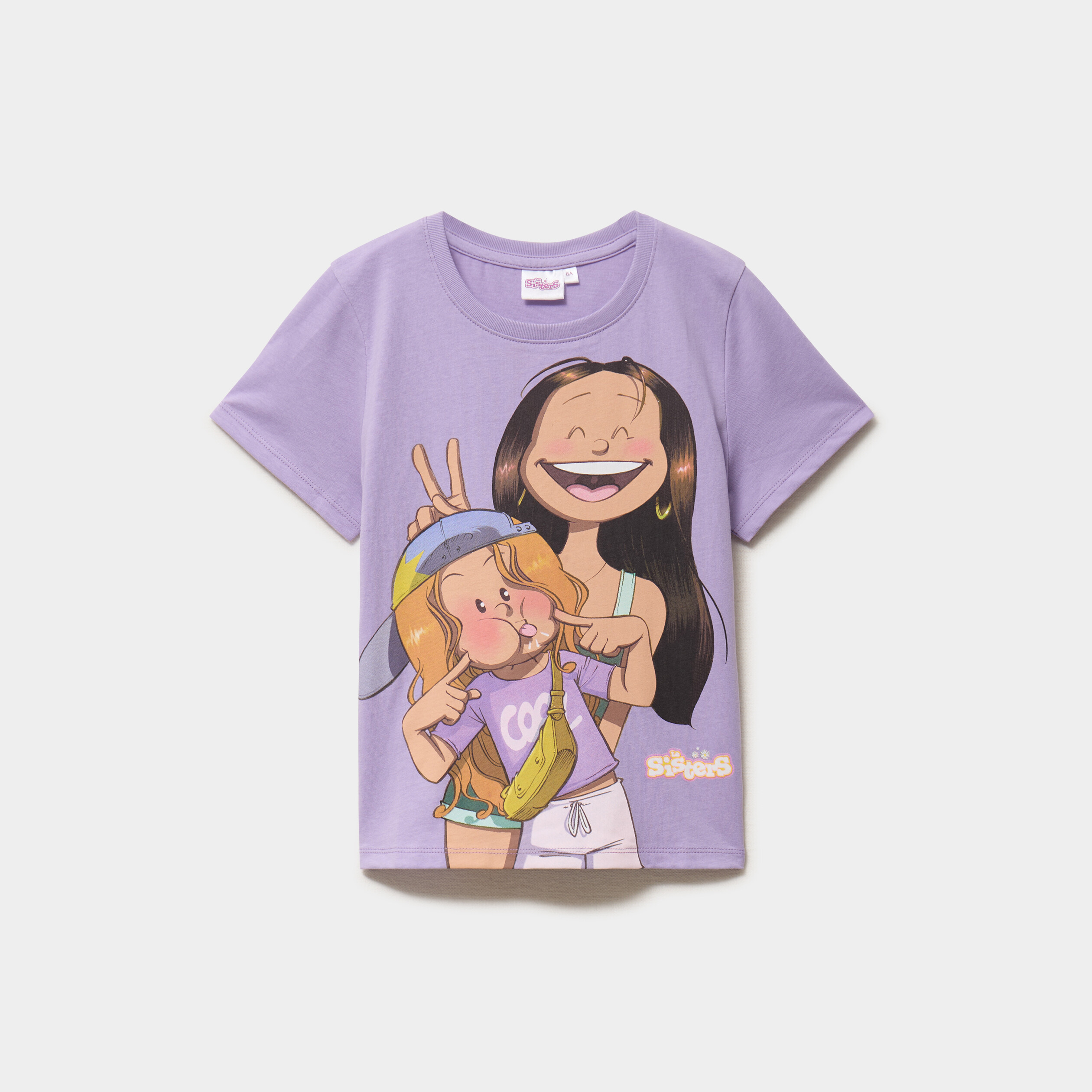 T-shirt avec manches courtes Les Sisters parme fille