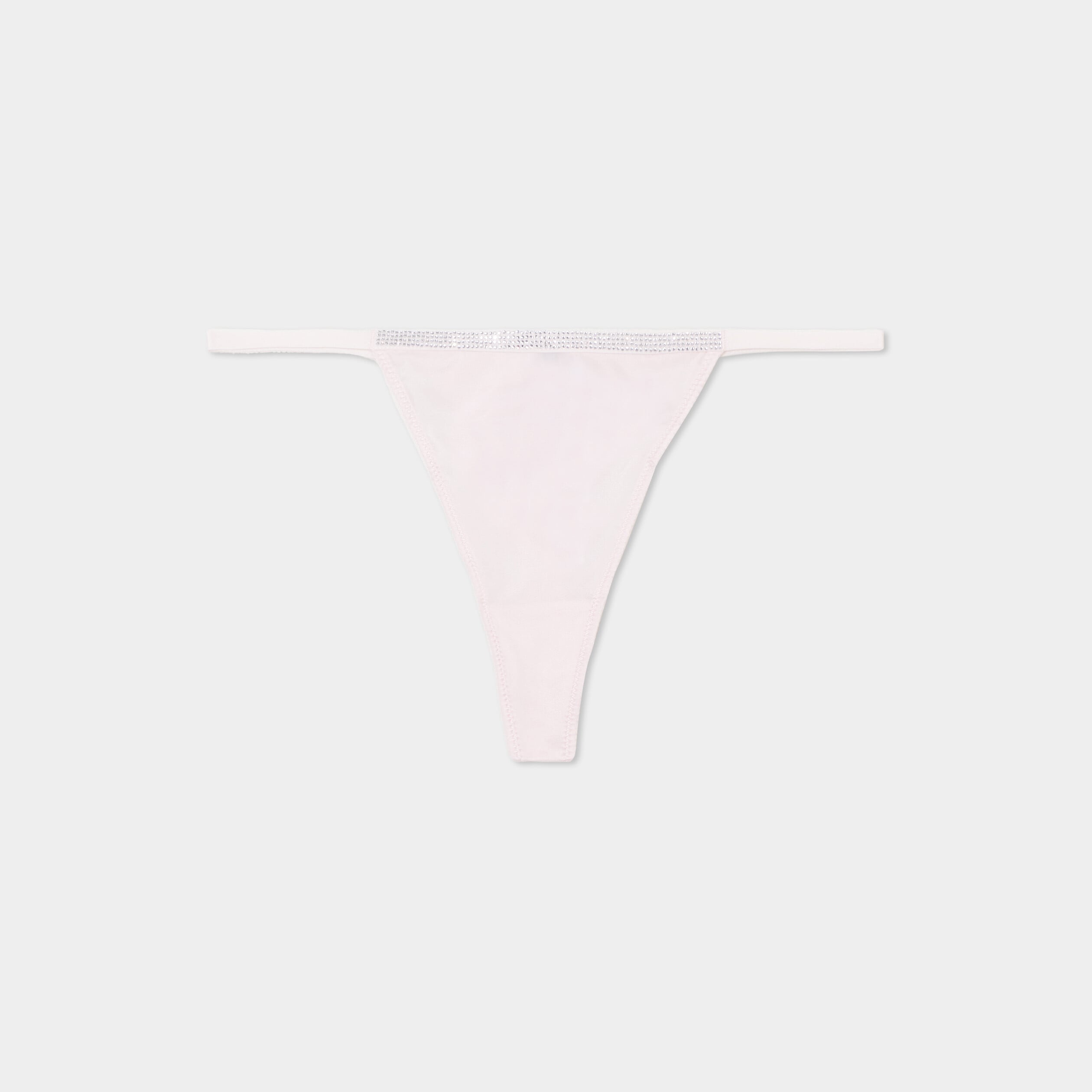 String avec strass rose clair femme