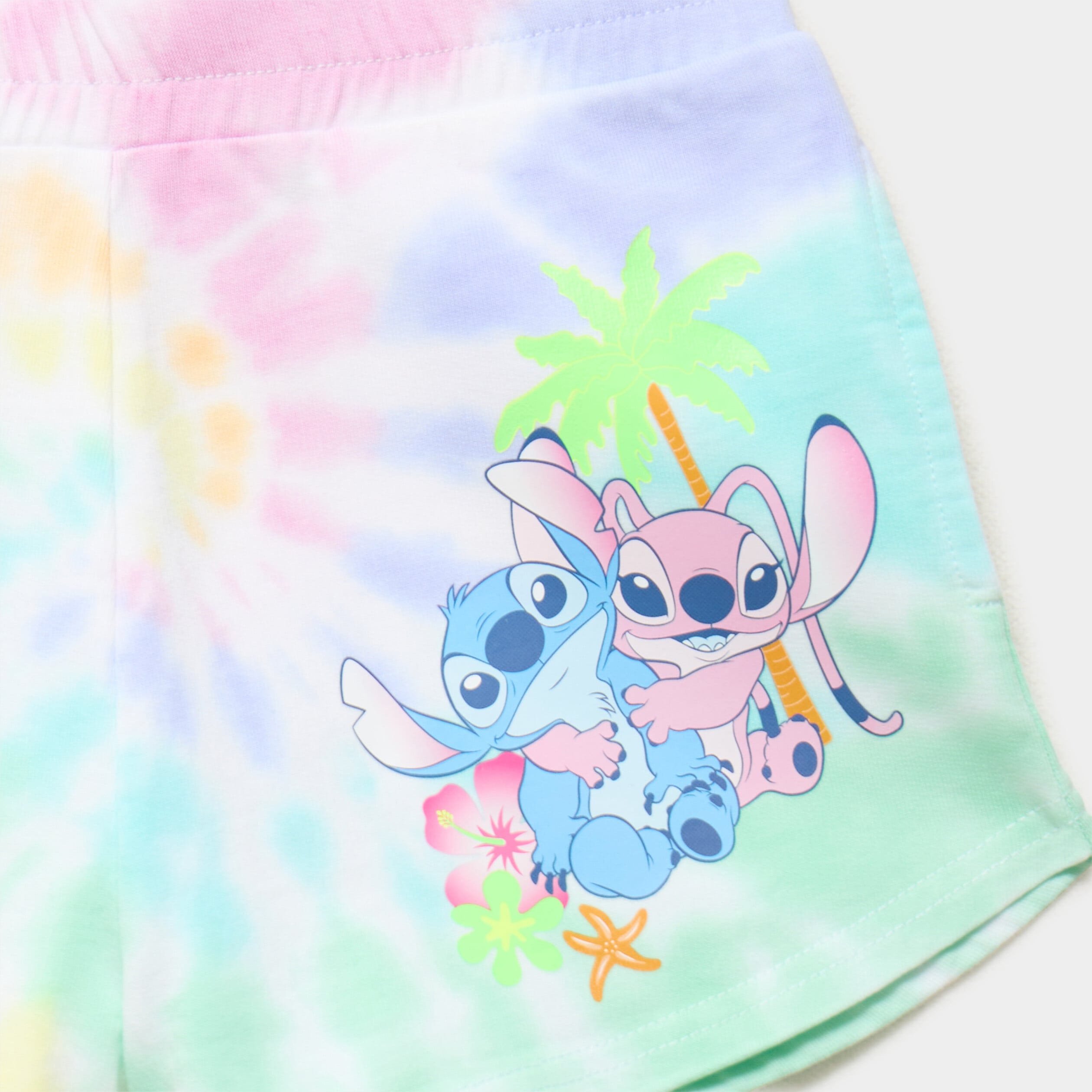 Short coton Stitch multicolore fille
