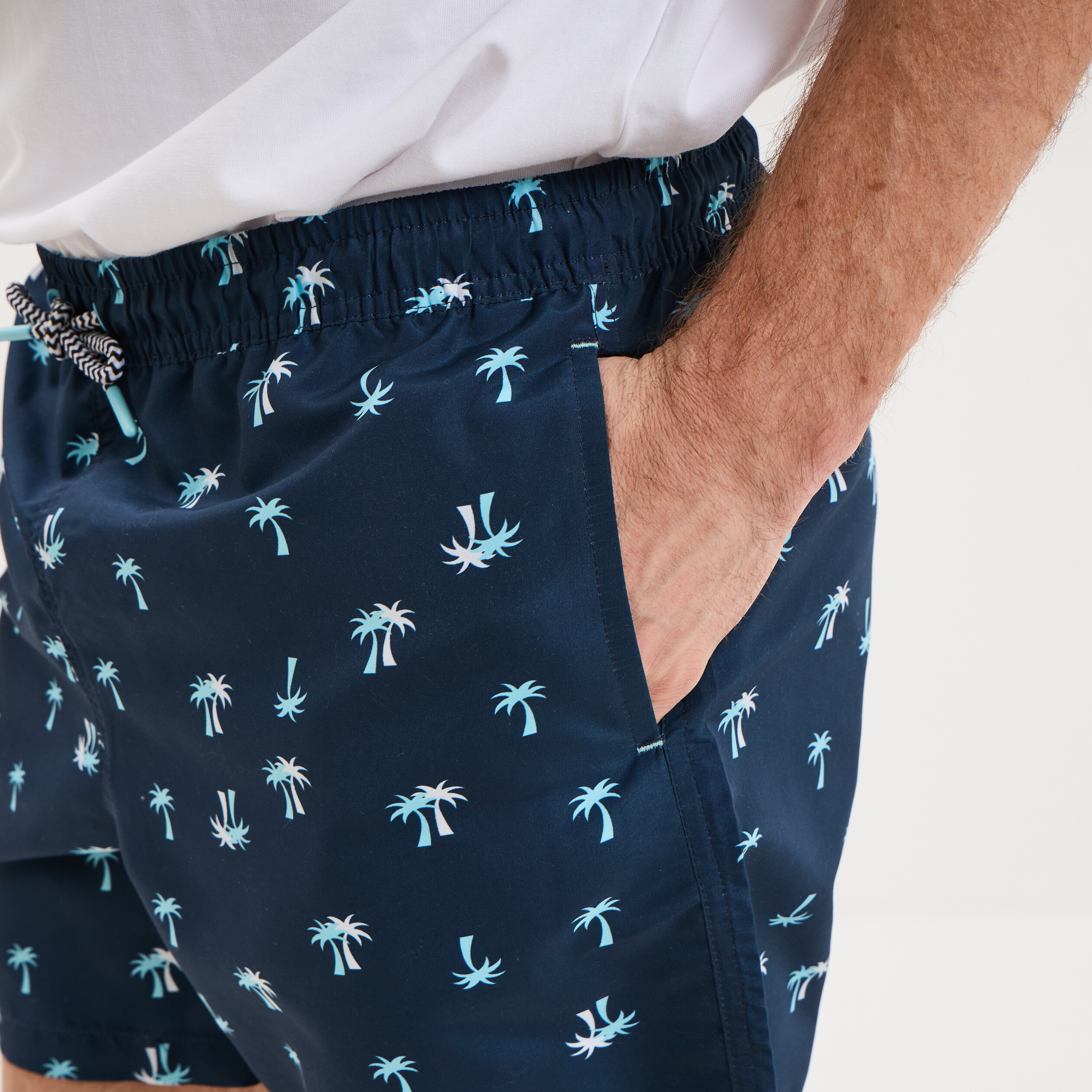 Short de bain bleu marine homme