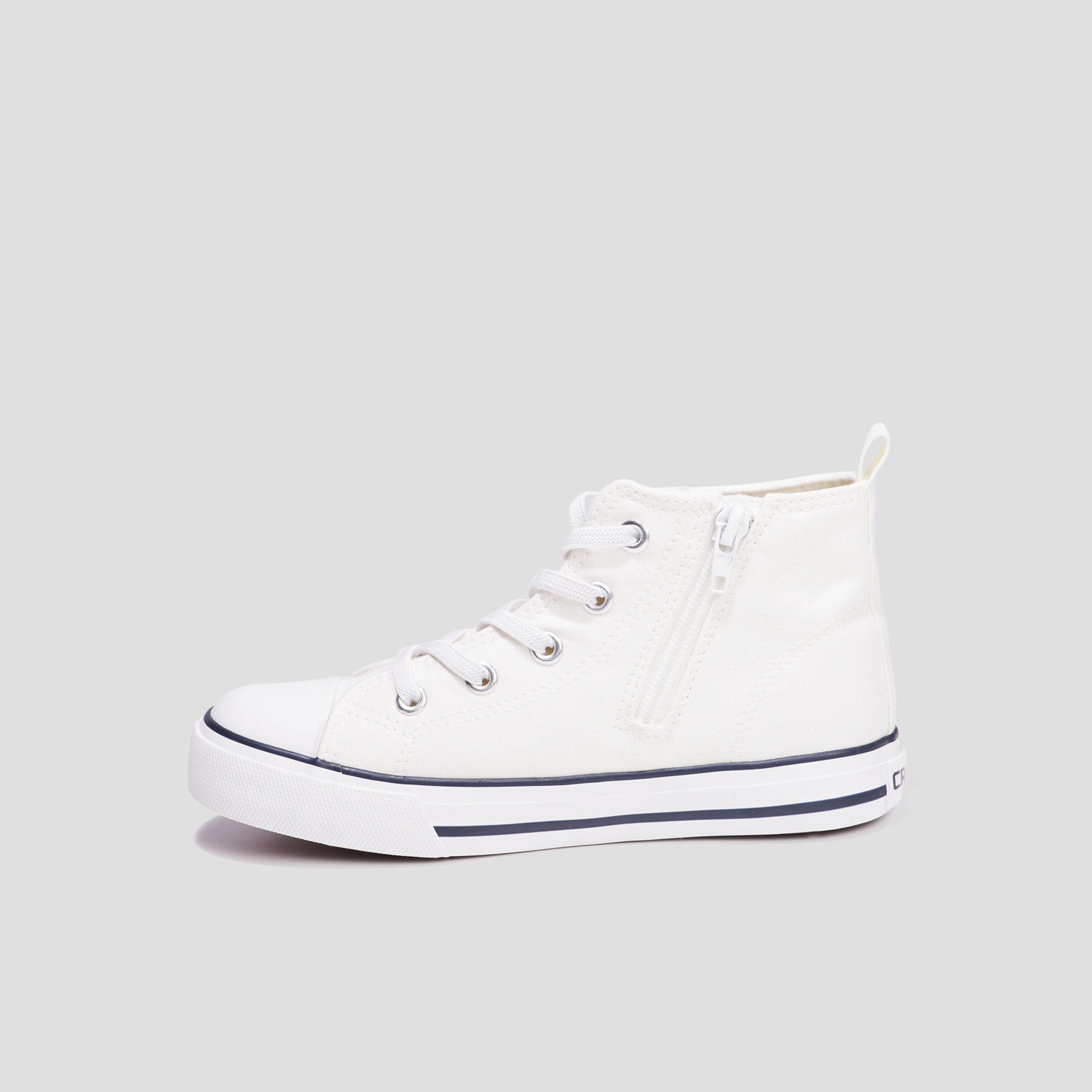 tennis montantes en toile creeks blanc fille Tennis montantes en toile Creeks blanc fille