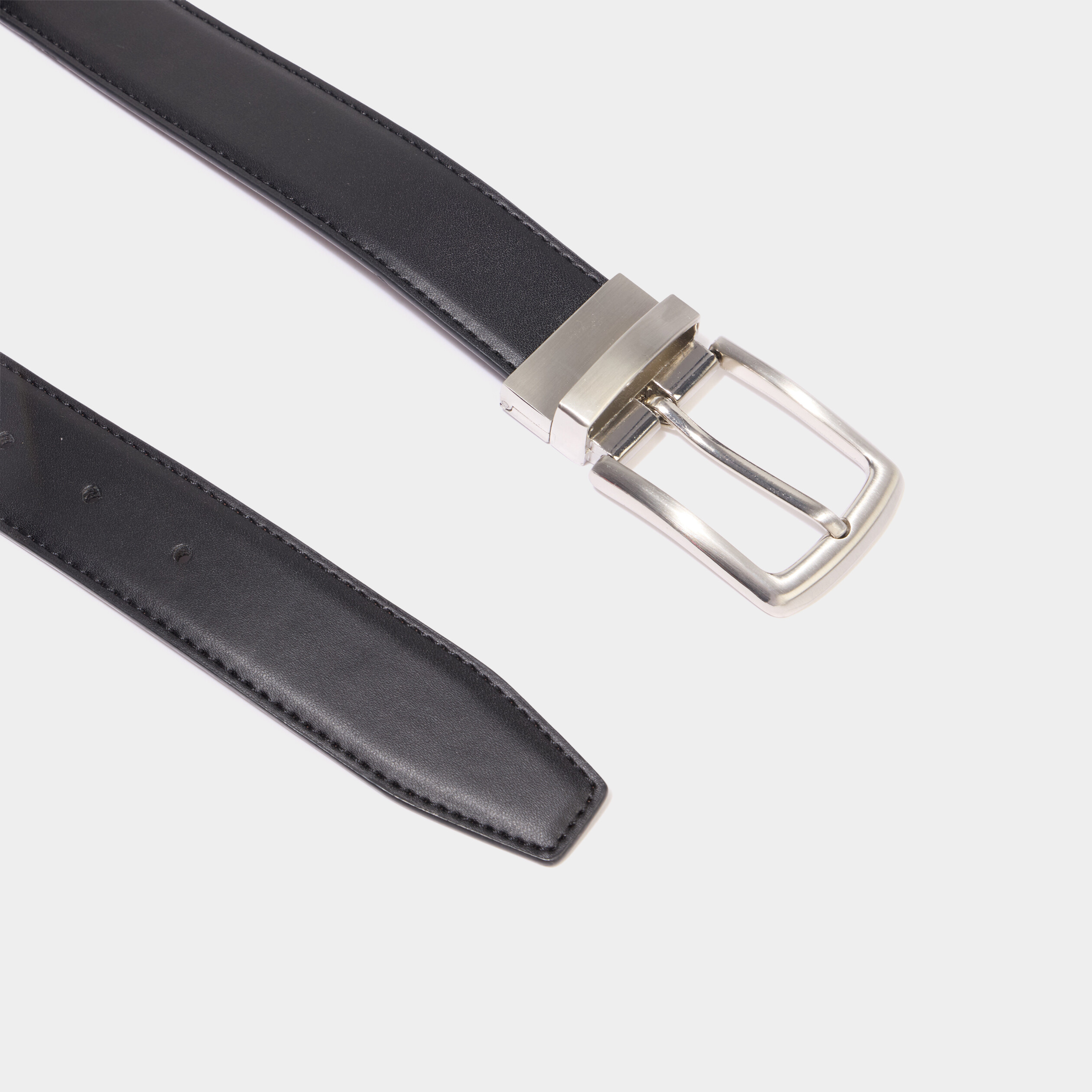 Ceinture r&eacute;versible noir homme