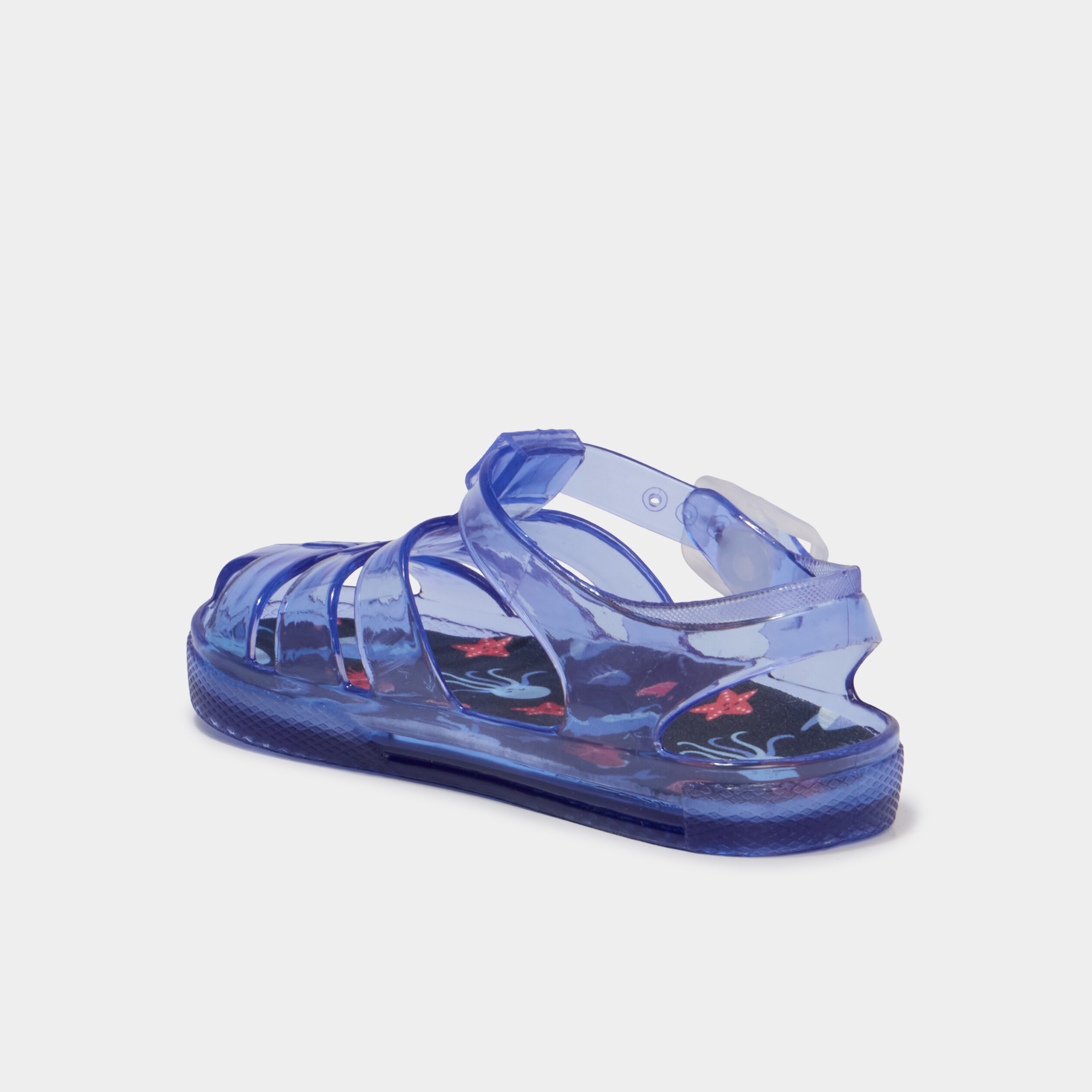 Sandales de plage bride d'attache bleu b&eacute;b&eacute; gar&ccedil;on