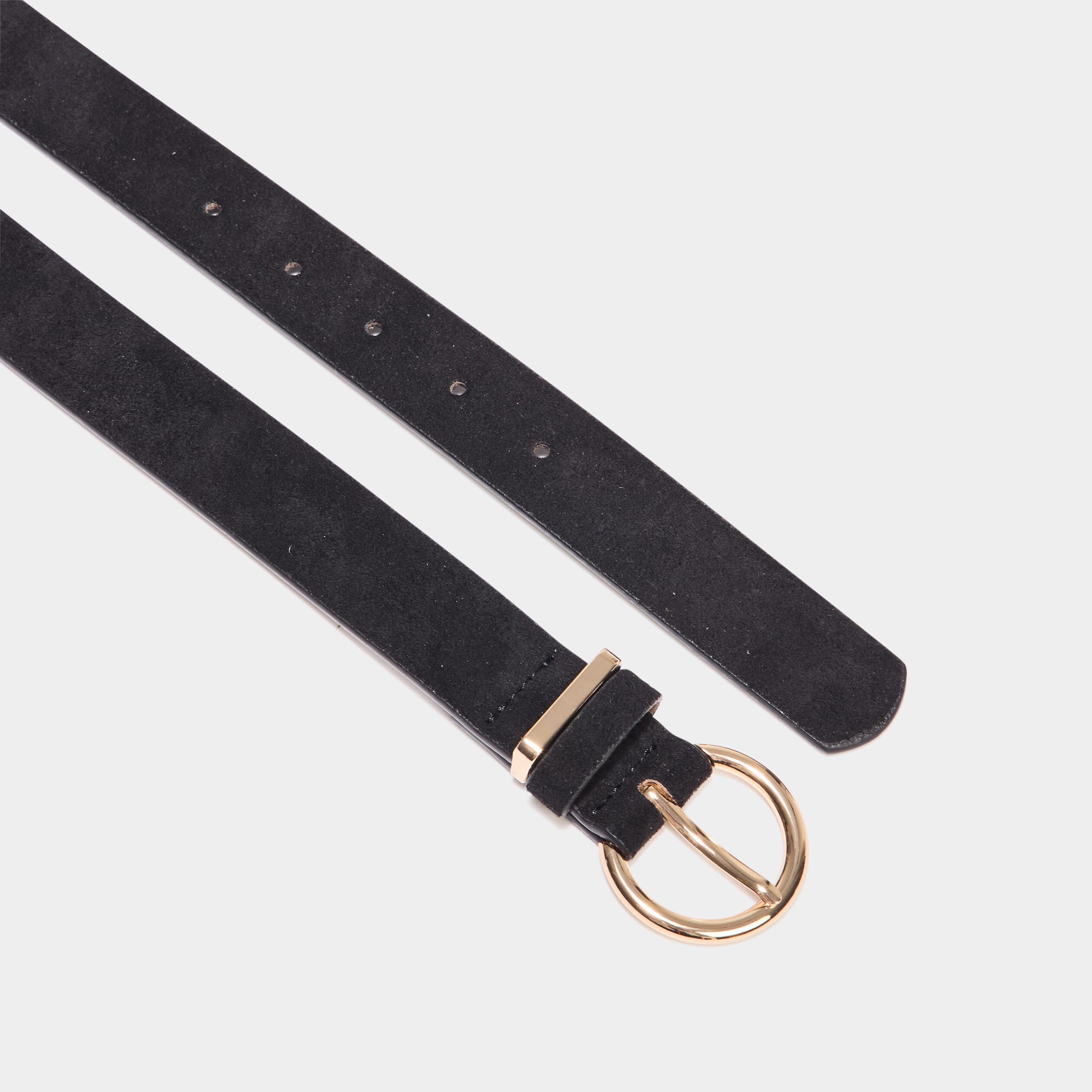 ceinture effet suedine noir femme Ceinture effet suédine noir femme