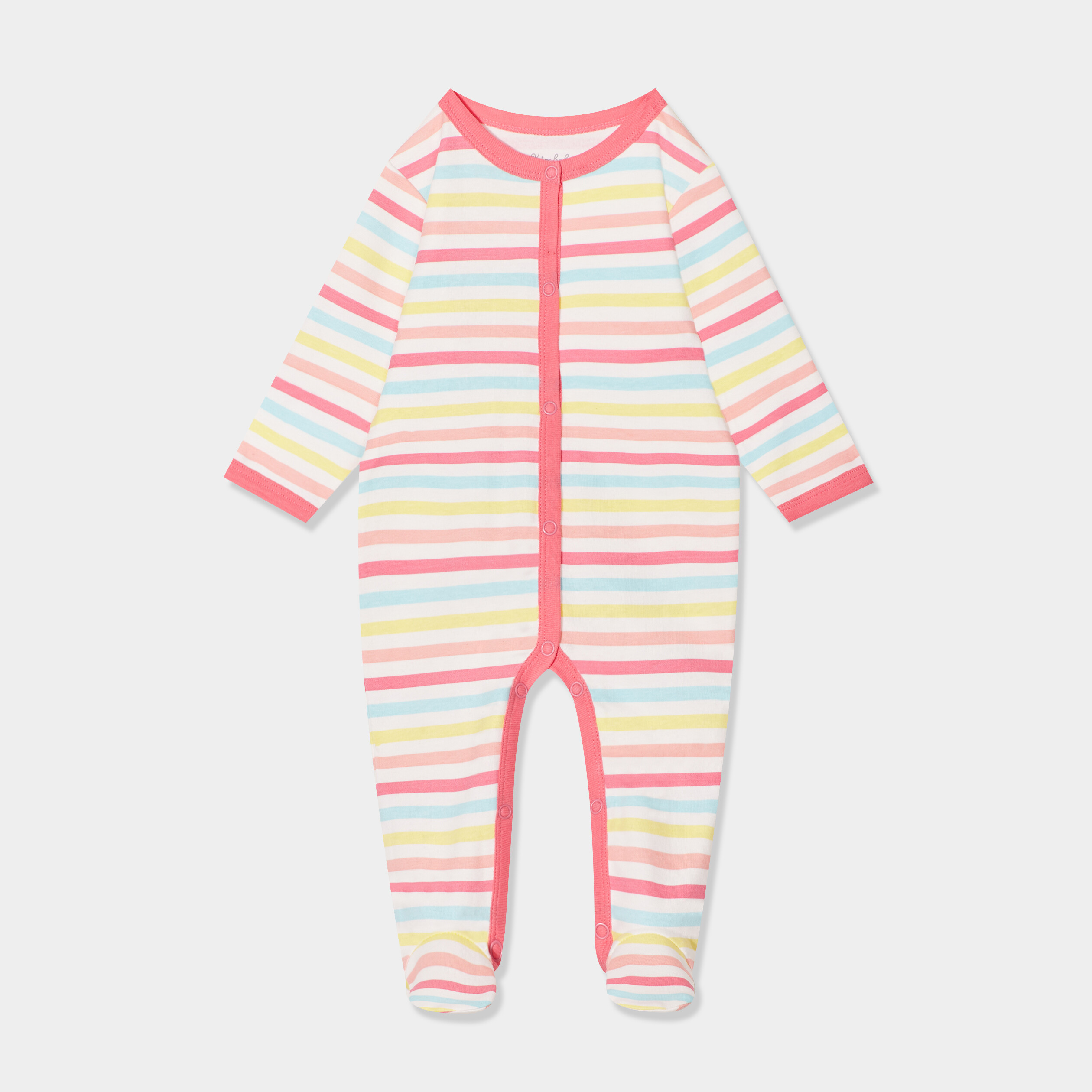 dors bien boutonne manches longues coton blanc bebef Dors-bien boutonné manches longues coton blanc bébé fille
