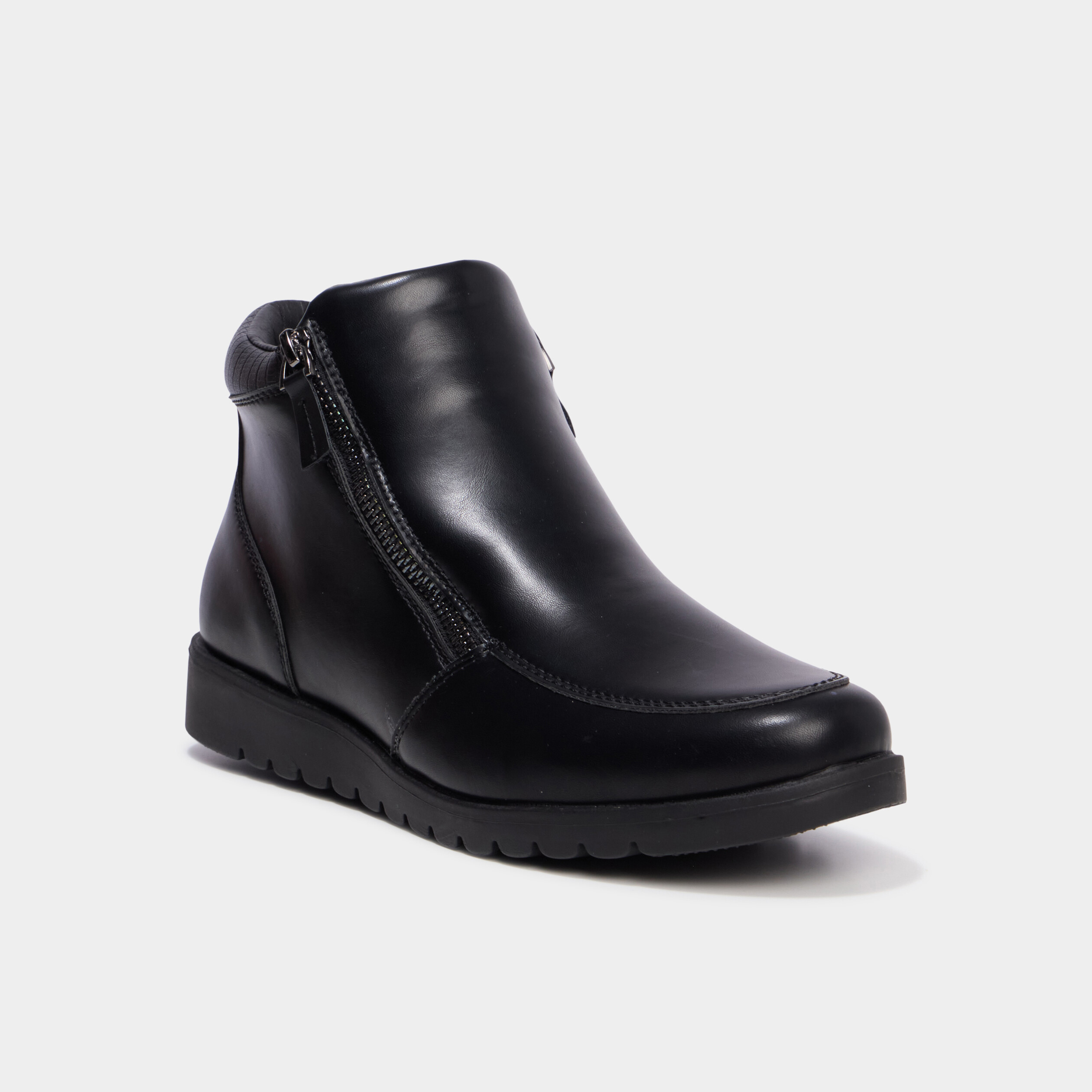 Boots zipp&eacute;es noir femme