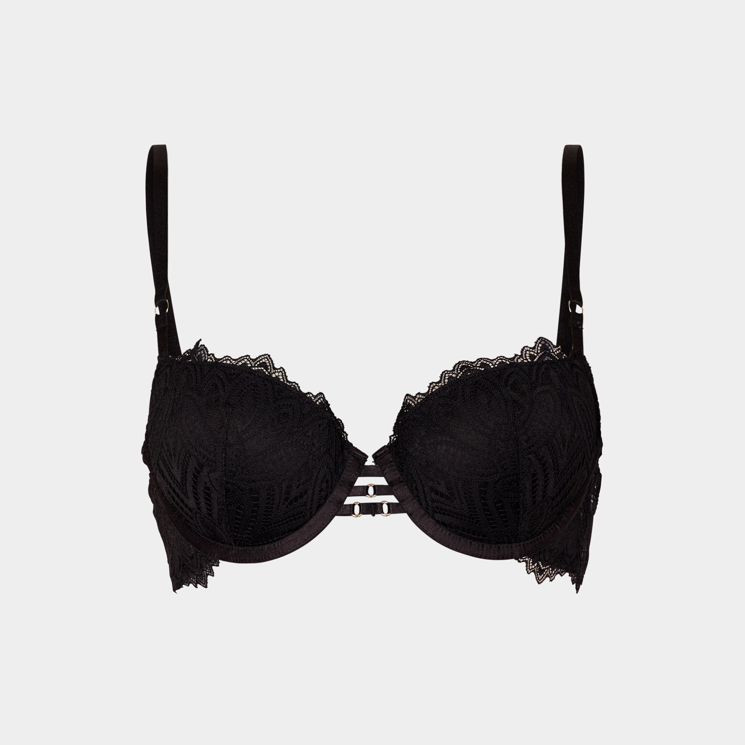 soutien gorge corbeille padde dentelle noir femme Soutien-gorge corbeille paddé dentelle noir femme