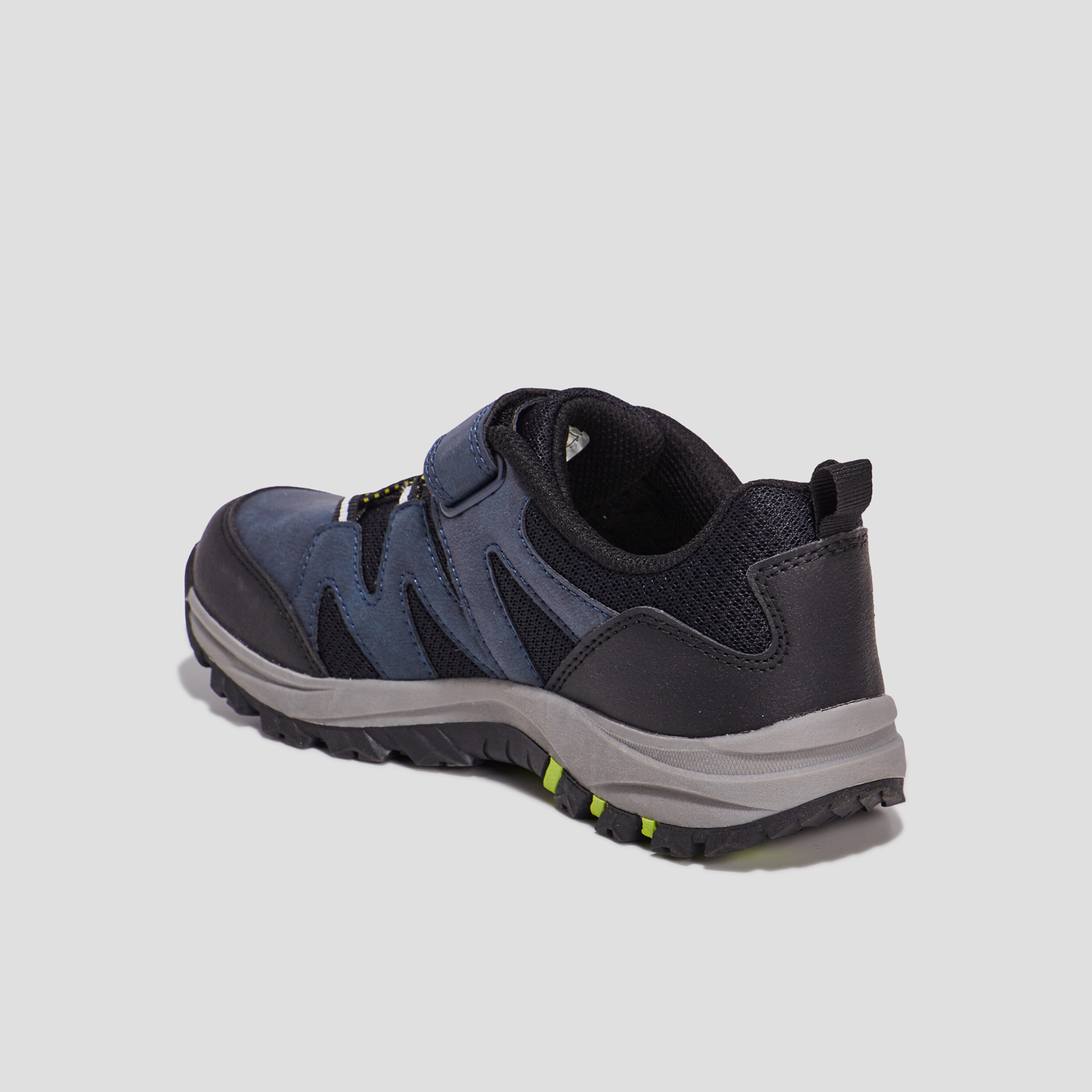 Baskets running à scratchs Trappeur bleu marine garçon